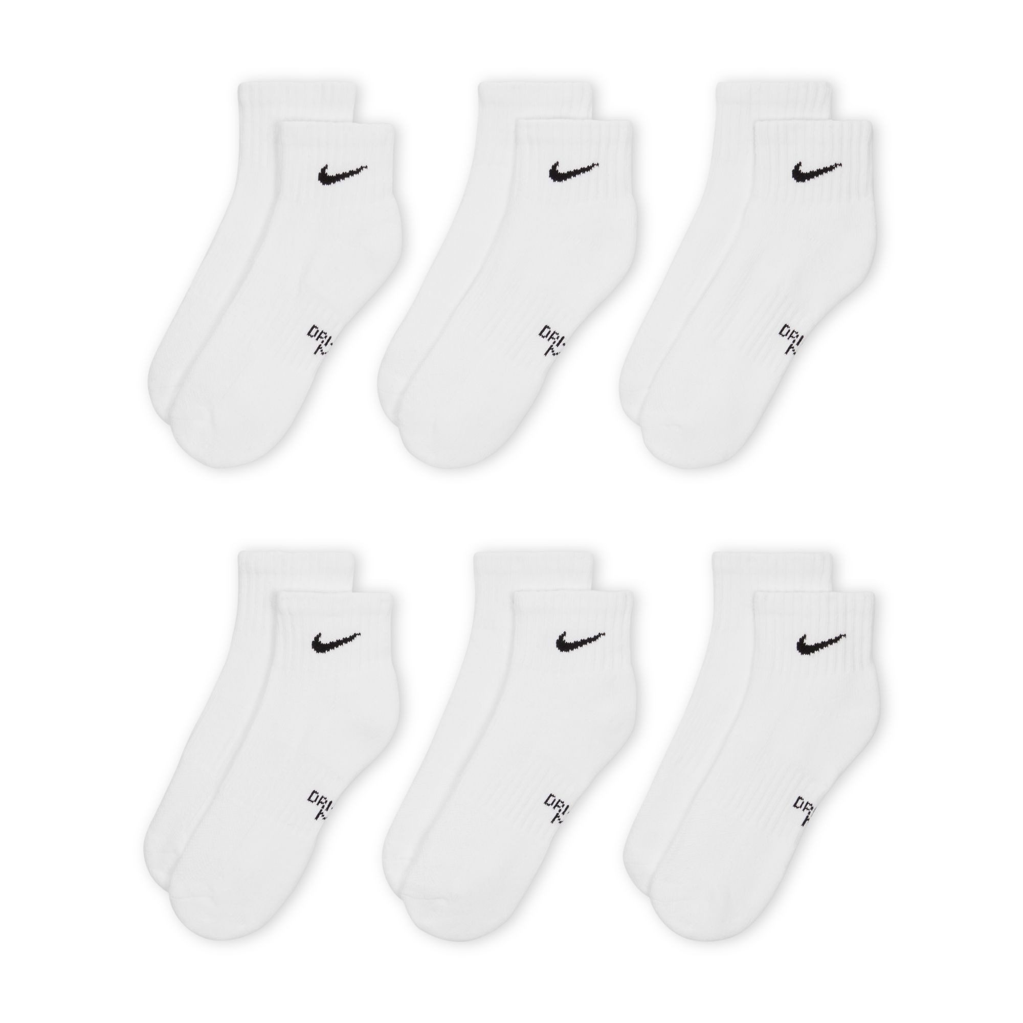 Nike Sportsocken Y NK EVERYDY CUSH ANKL 6PR 108 Für Kinder und Jugendliche