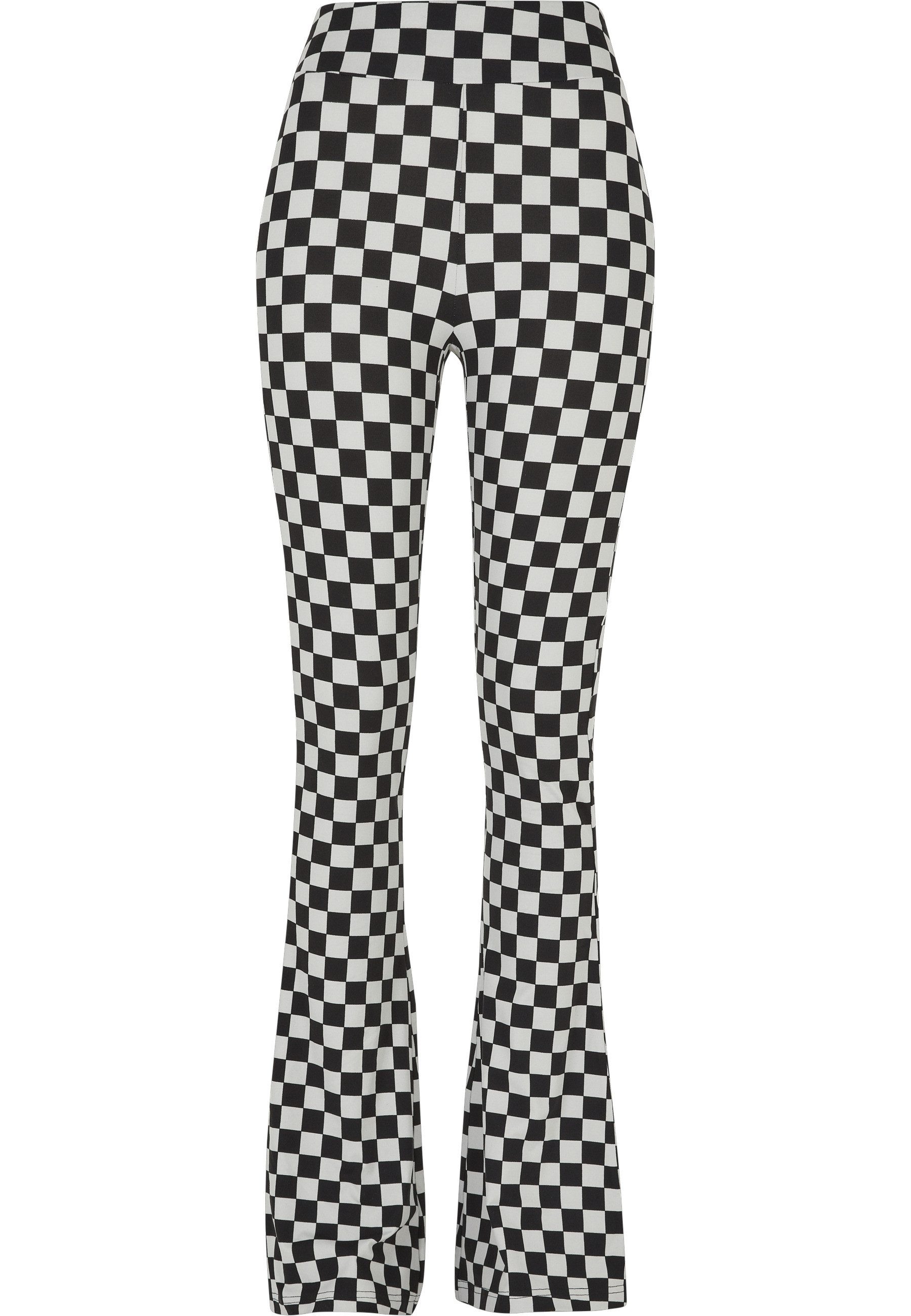 URBAN CLASSICS Leggings Urban Classics Damen Ladies Checked Boot Cut Leggings (1-tlg)