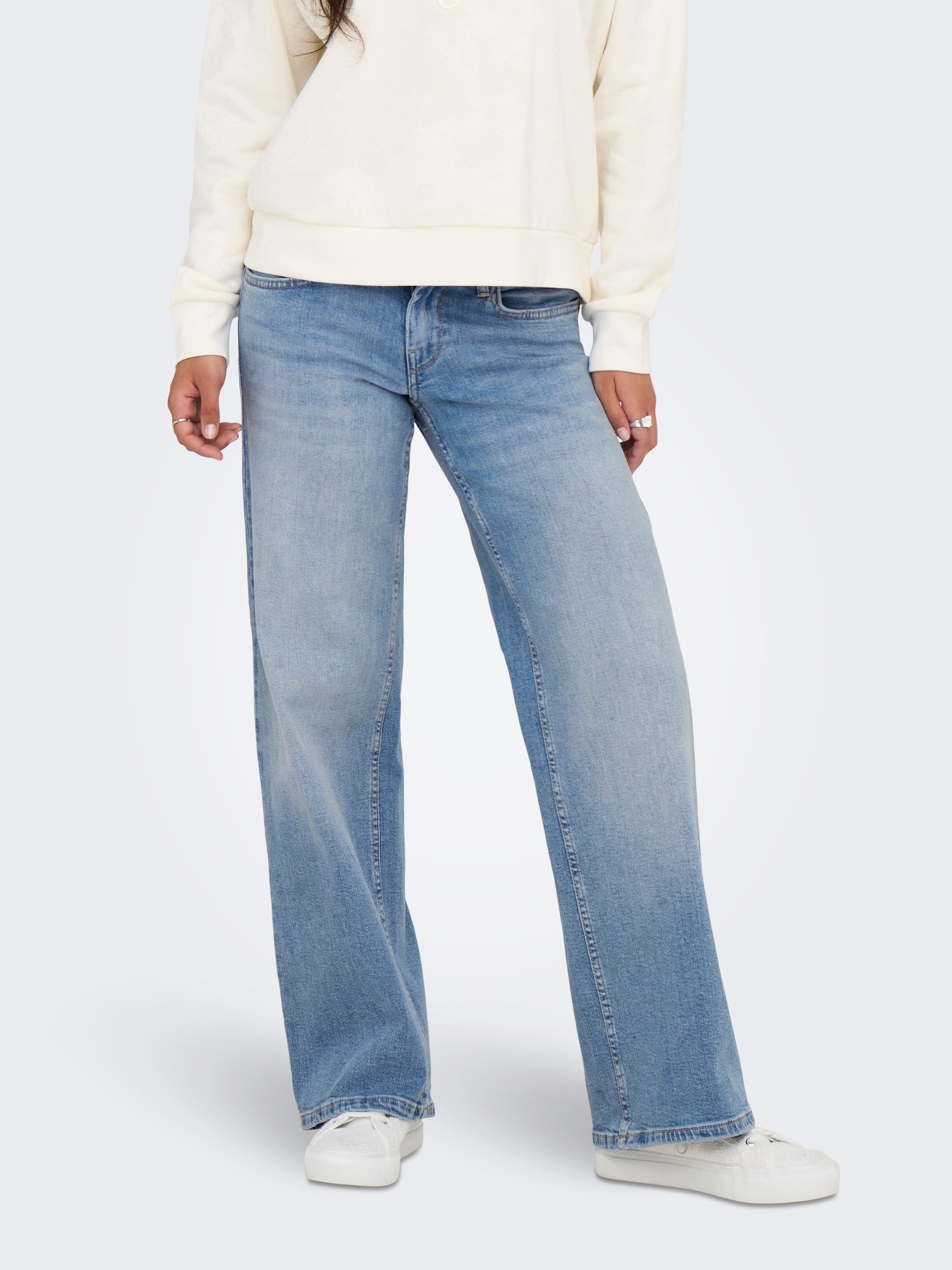 ONLY Low-rise-Jeans ONLJUDY-O LW WIDE LEG DNM TAI433 NOOS günstig online kaufen