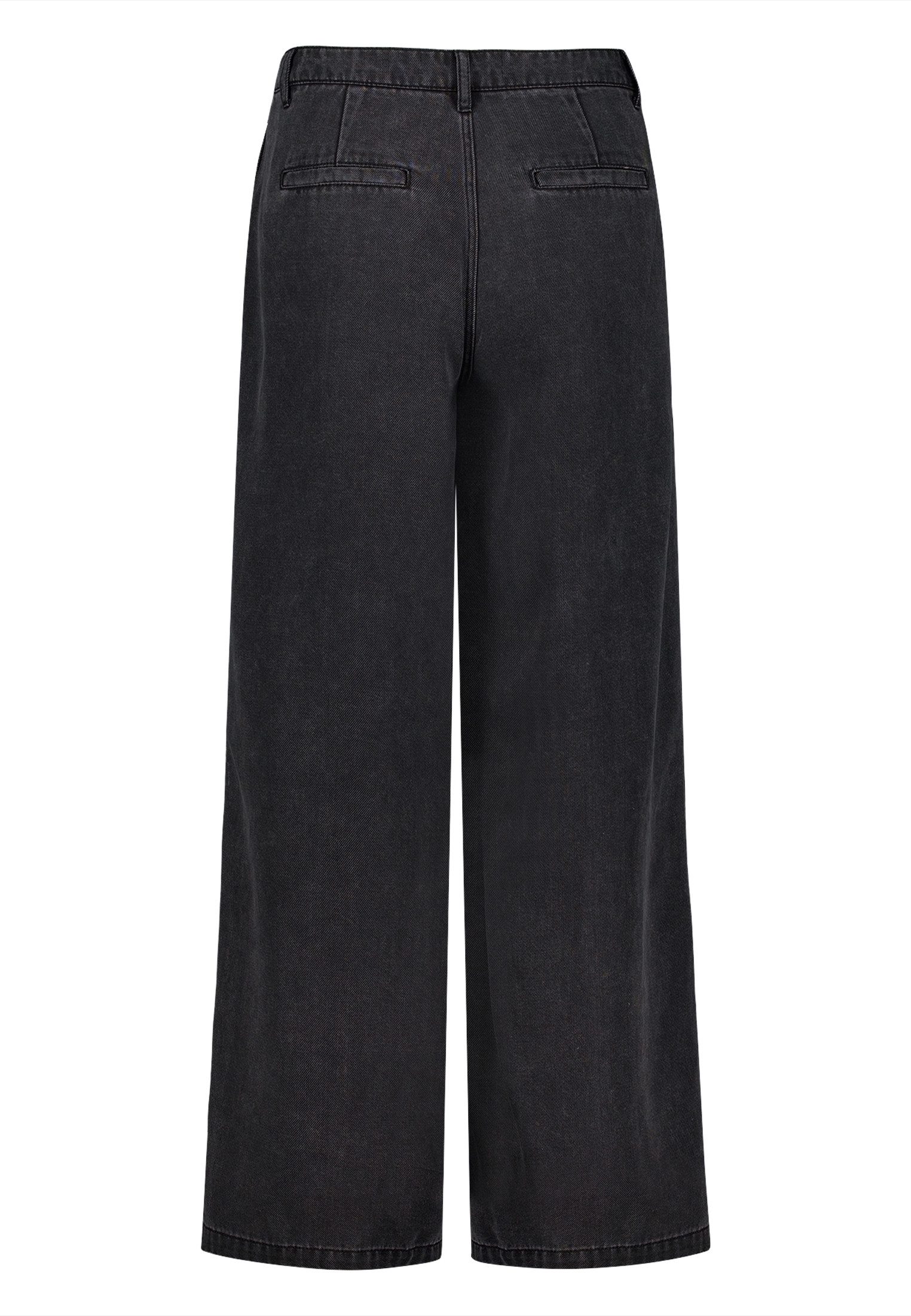 Zero Stoffhose Damen mit weitem Bein Schnallen
