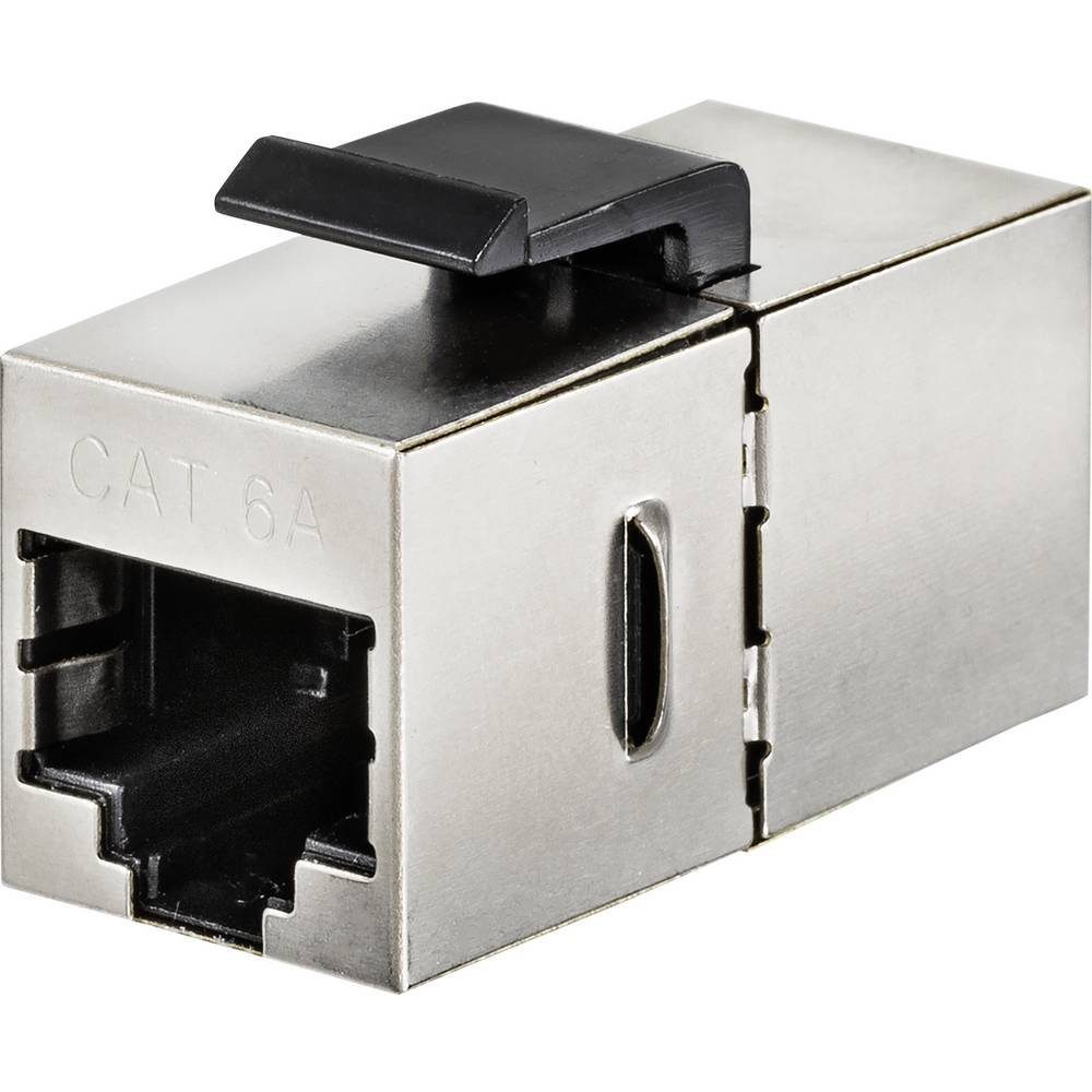 CAT 6A STP-Kupplung 500 MHz, RJ45 im Blechgehäuse Netzwerk-Adapter