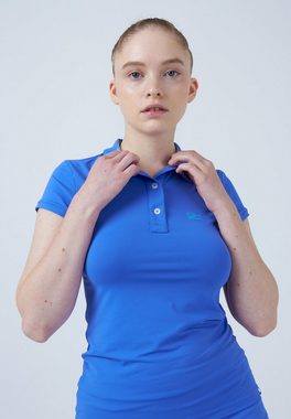SPORTKIND Funktionsshirt Golf Poloshirt Damen & Mädchen kornblumen blau