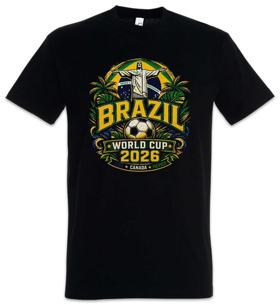 Urban Backwoods Print-Shirt Team Brazil 2 Herren T-Shirt Brasil Brasilien Seleçãoba WM (1-tlg) Copacabana Canarinho Fußball Soccer