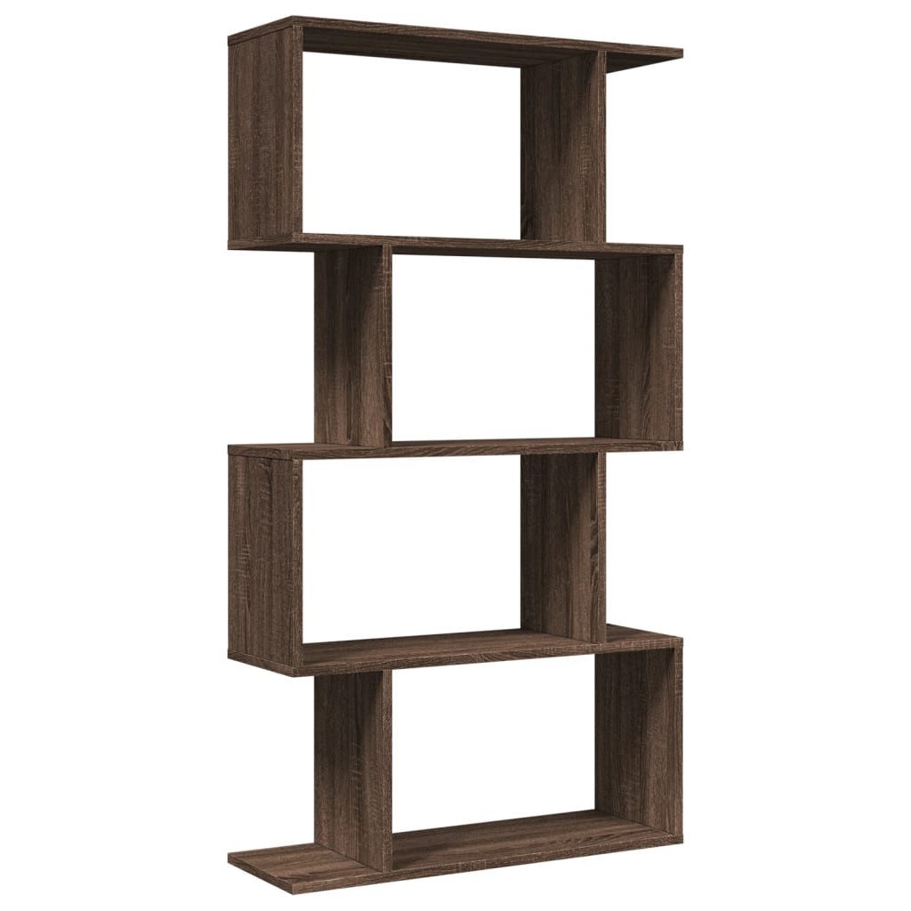 vidaXL Bücherregal Raumteiler-Bücherregal 4 Böden Braun günstig online kaufen