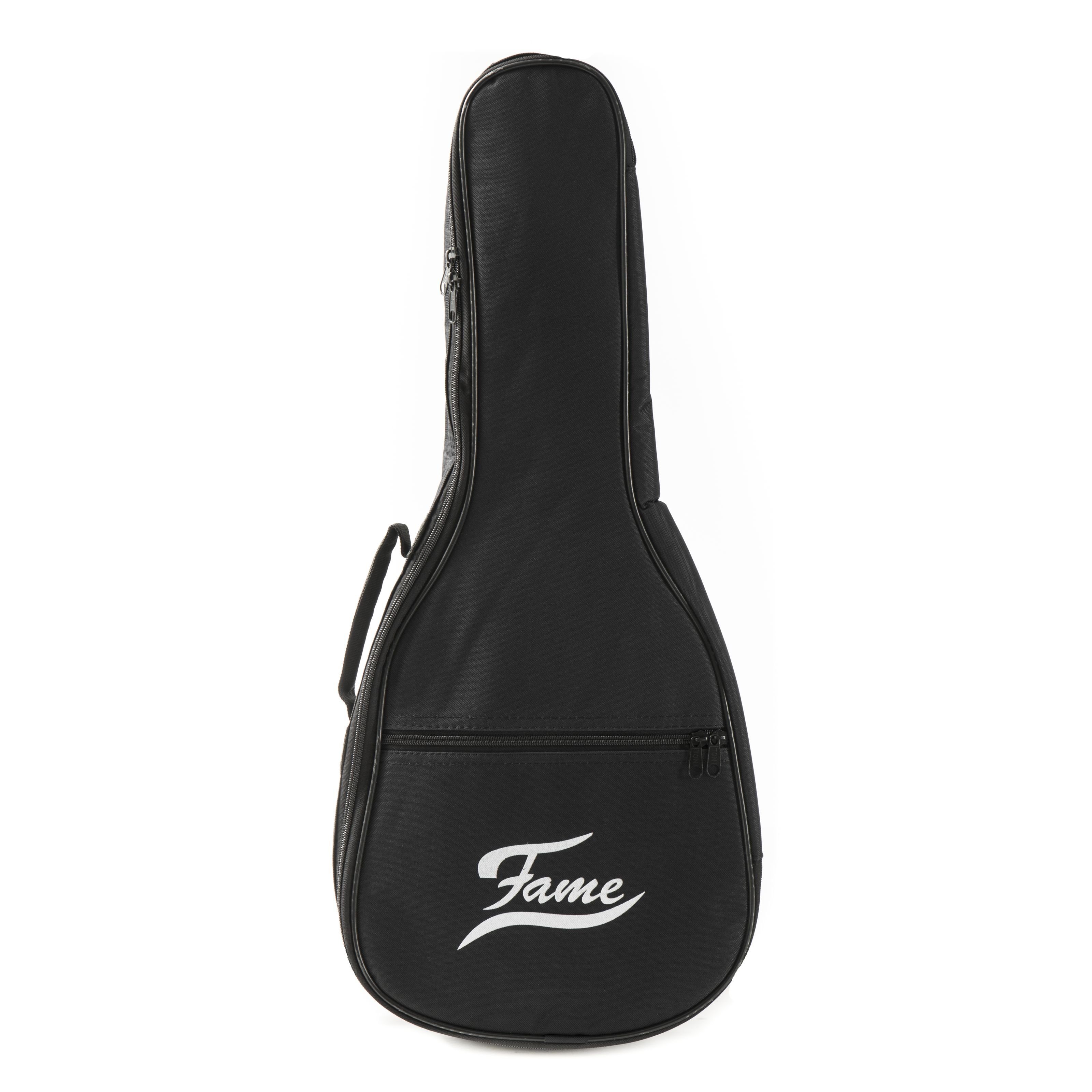 FAME Ukulelen-Koffer, Deluxe Tenor Ukulele Gigbag, Wetterfeste Nylon-Tasche, Tenor Ukulele