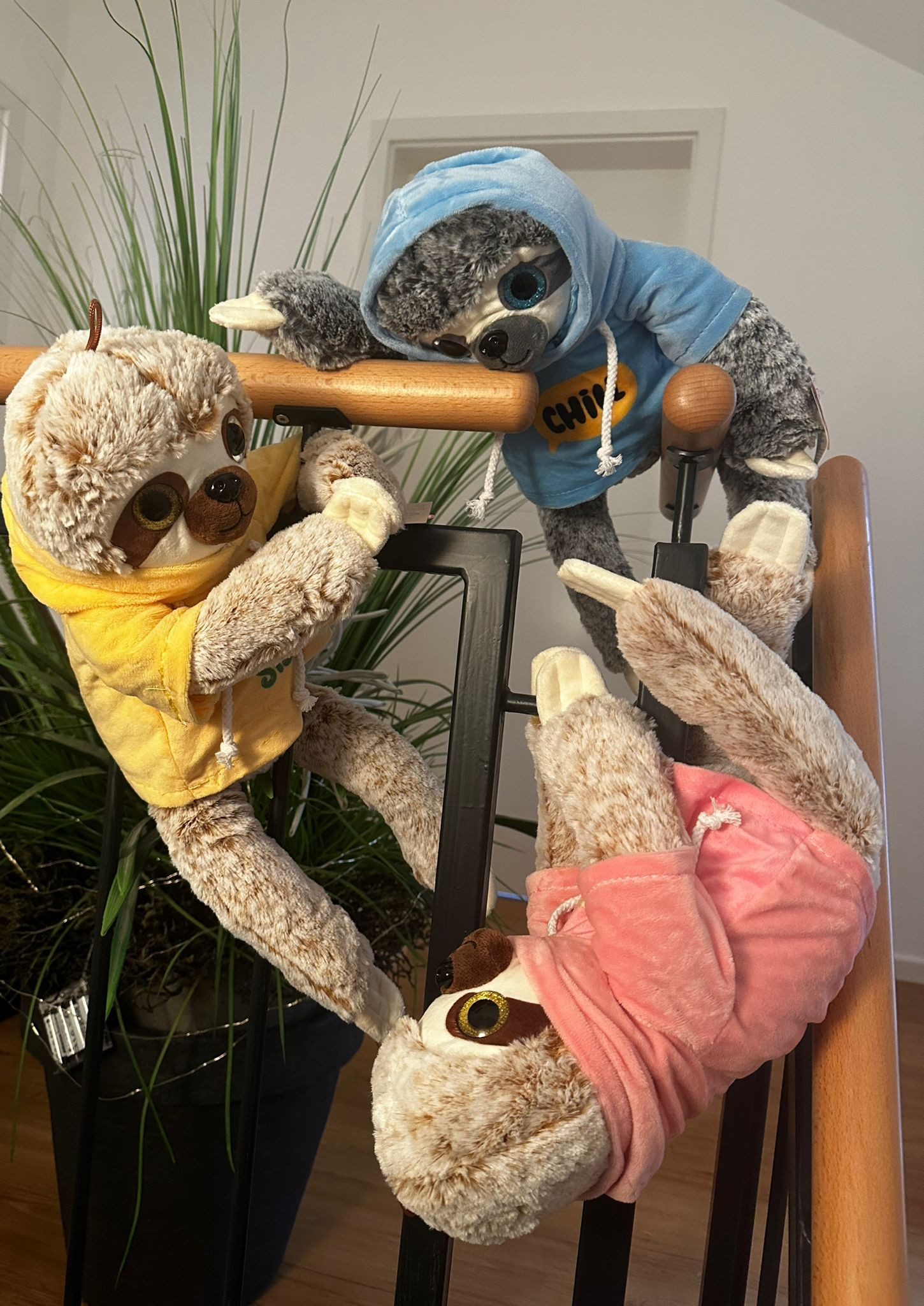 soma Kuscheltier Faultier XXL 38 cm Plüschtier Stofftier Faultier Lets Hang out Rosa (Set, 1-St., Geschenk-Set), Stofftier Sale Geschenke für Mädchen Jungen Kinder Babys spielen