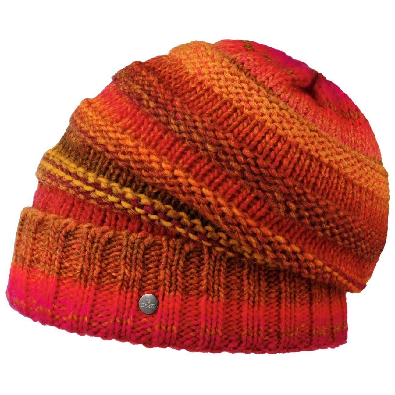 Futter, Made (1-St) Beanie in Germany mit Strickmütze Lierys pink-orange