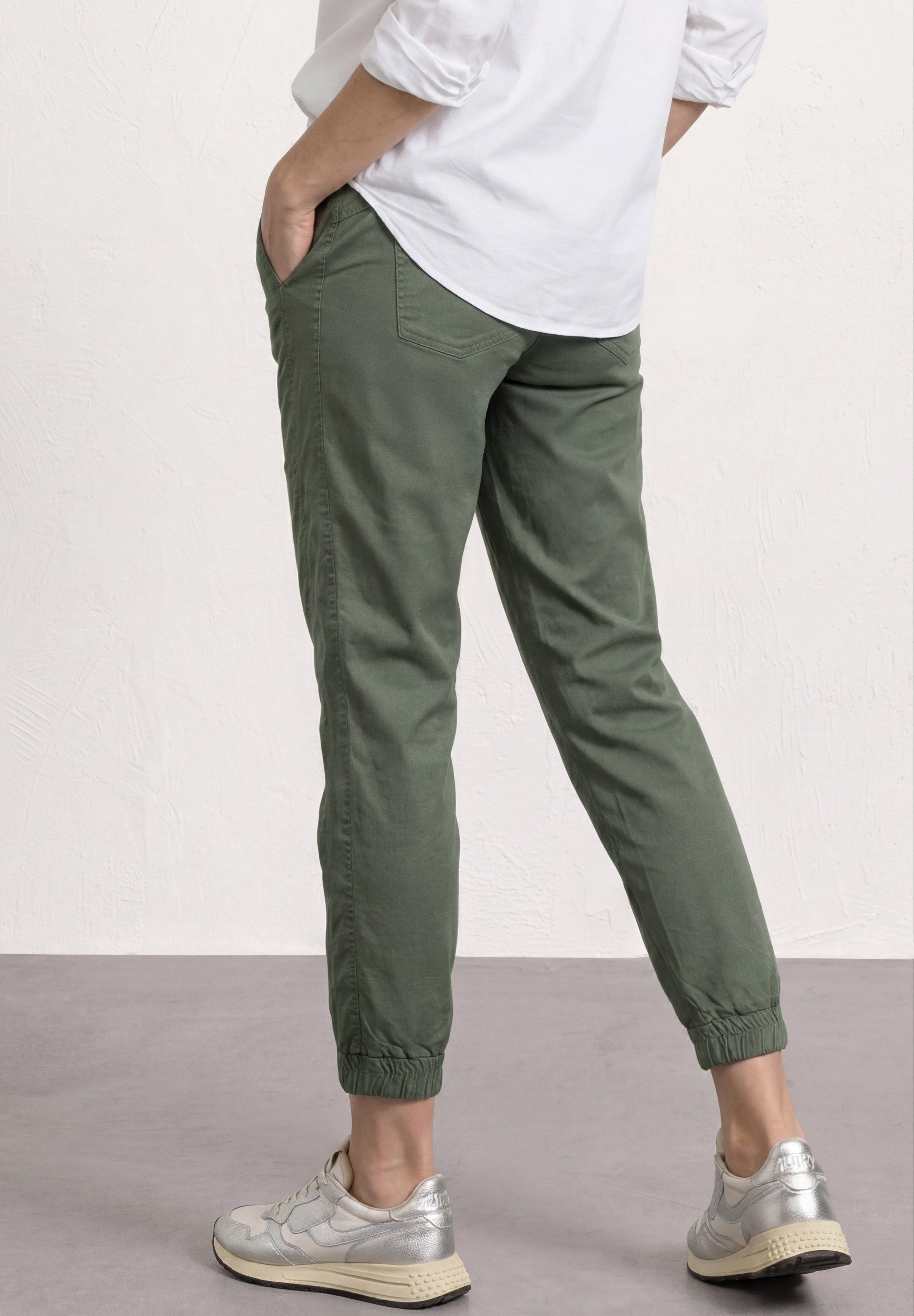 STREET ONE Jogger Pants aus Baumwolle mit Stretchanteil
