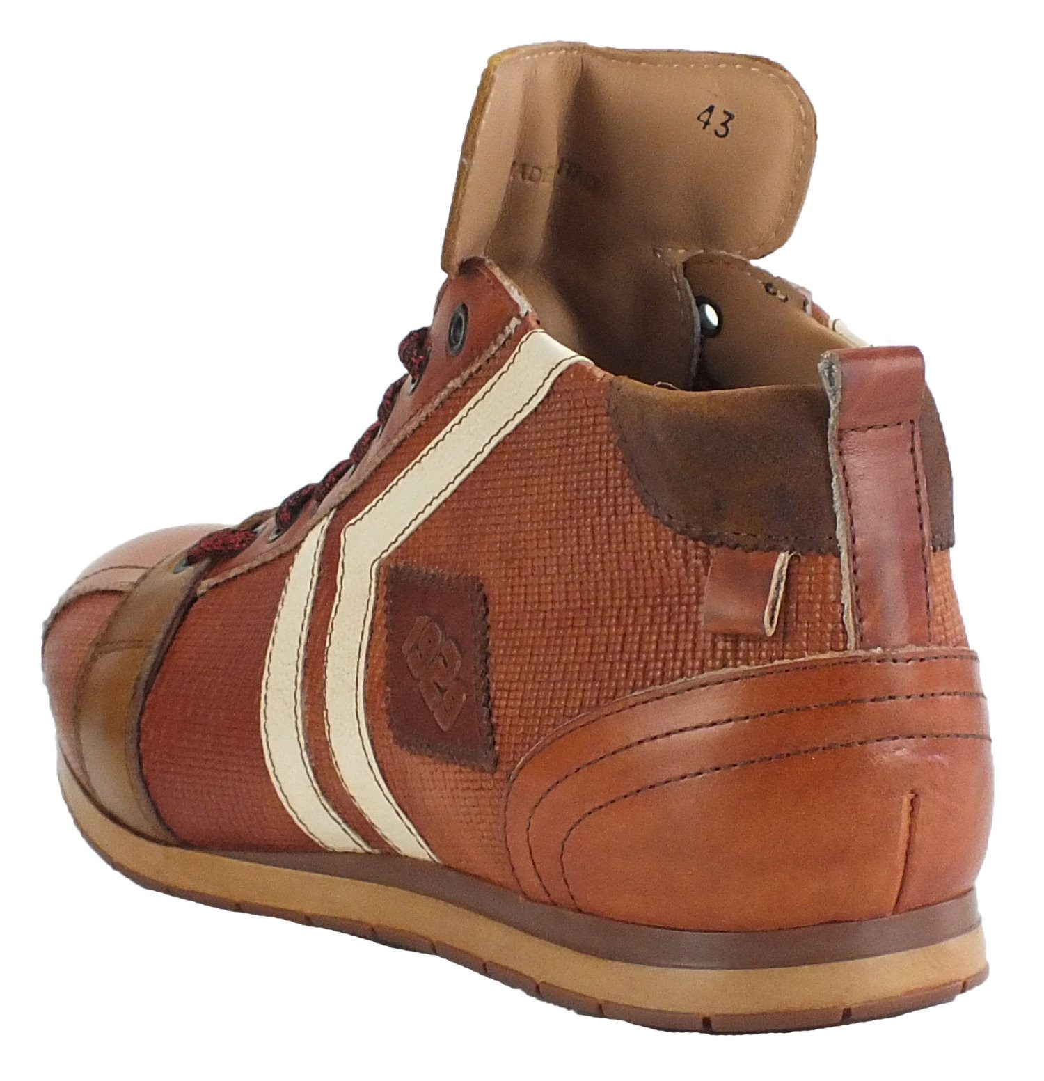 Kamo-Gutsu Herren Leder Halbschuhe Sneaker Wechselfussbett