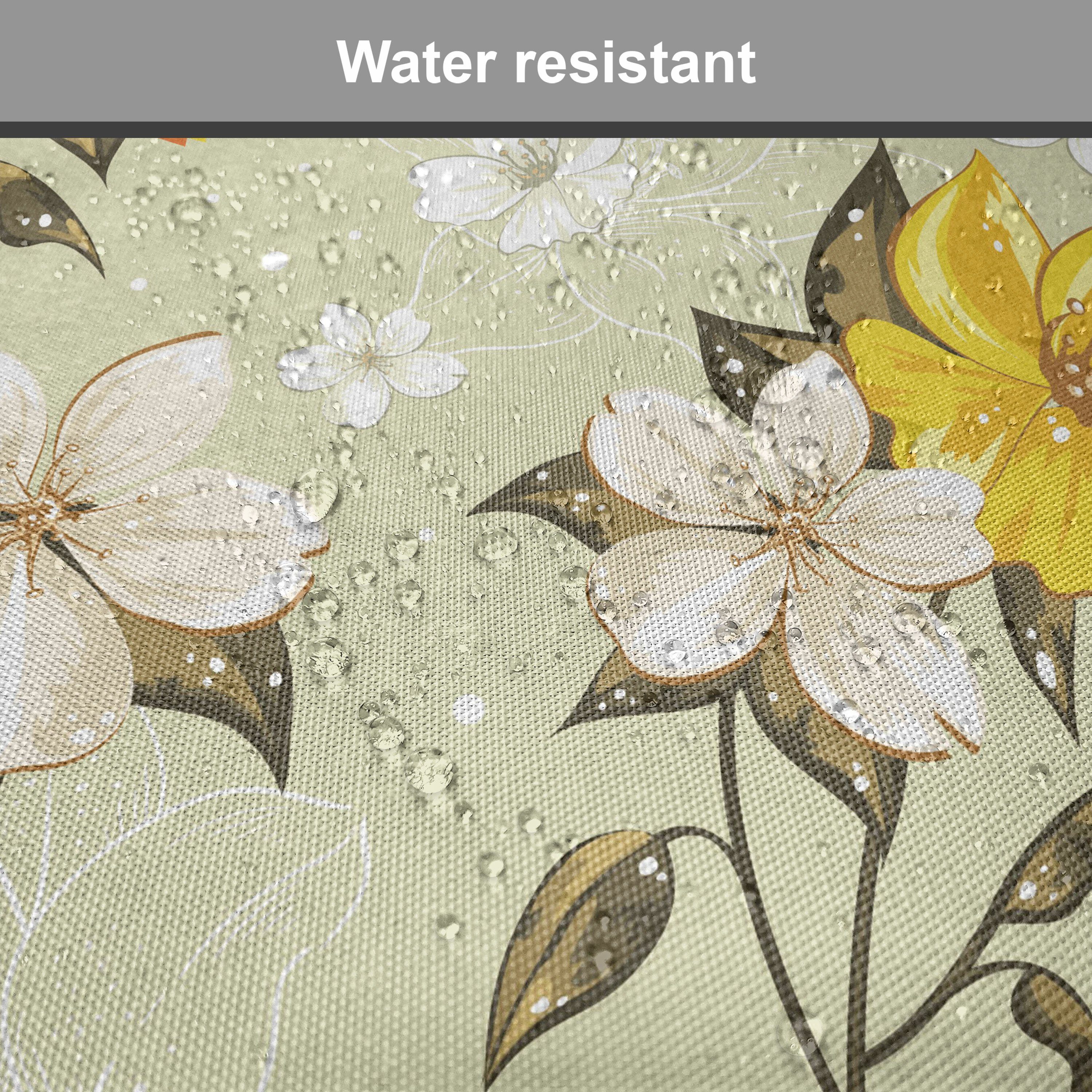 Frühling wasserfestes Dekoratives Riemen Küchensitze, mit Ast Stuhlkissen Kissen Narcissus Floral für Abakuhaus