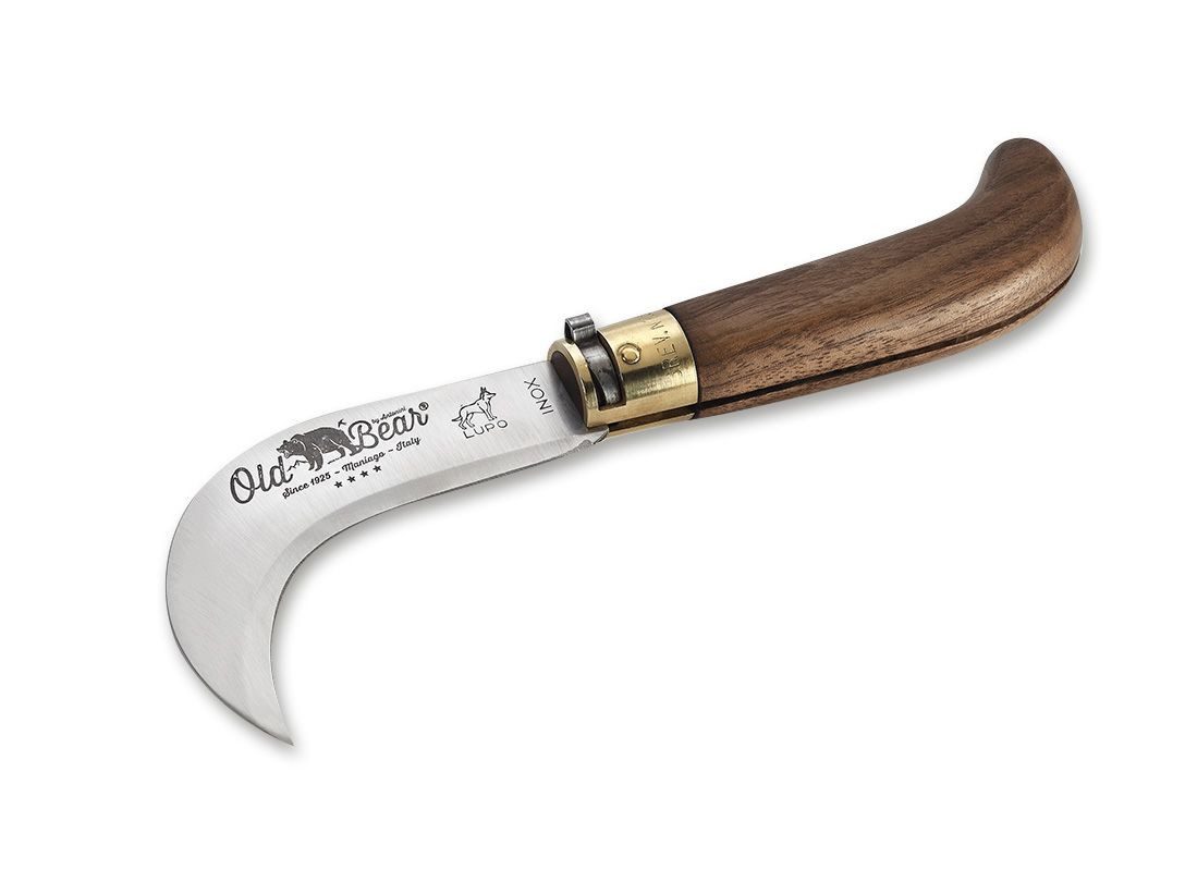 Old Bear Taschenmesser Taschenmesser Bill Hook Walnuss