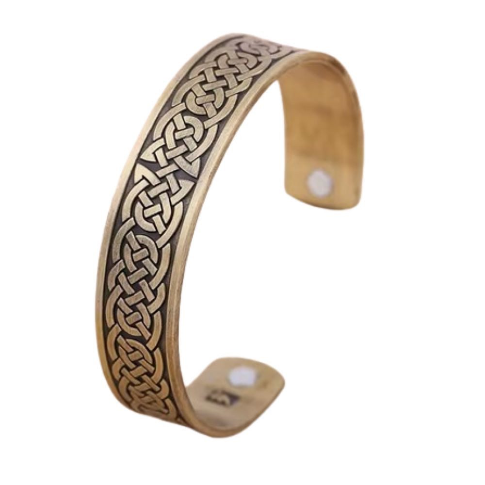 Armband Armreifen Keltenknoten Viking bronzefarben aus Edelstahl Unisex