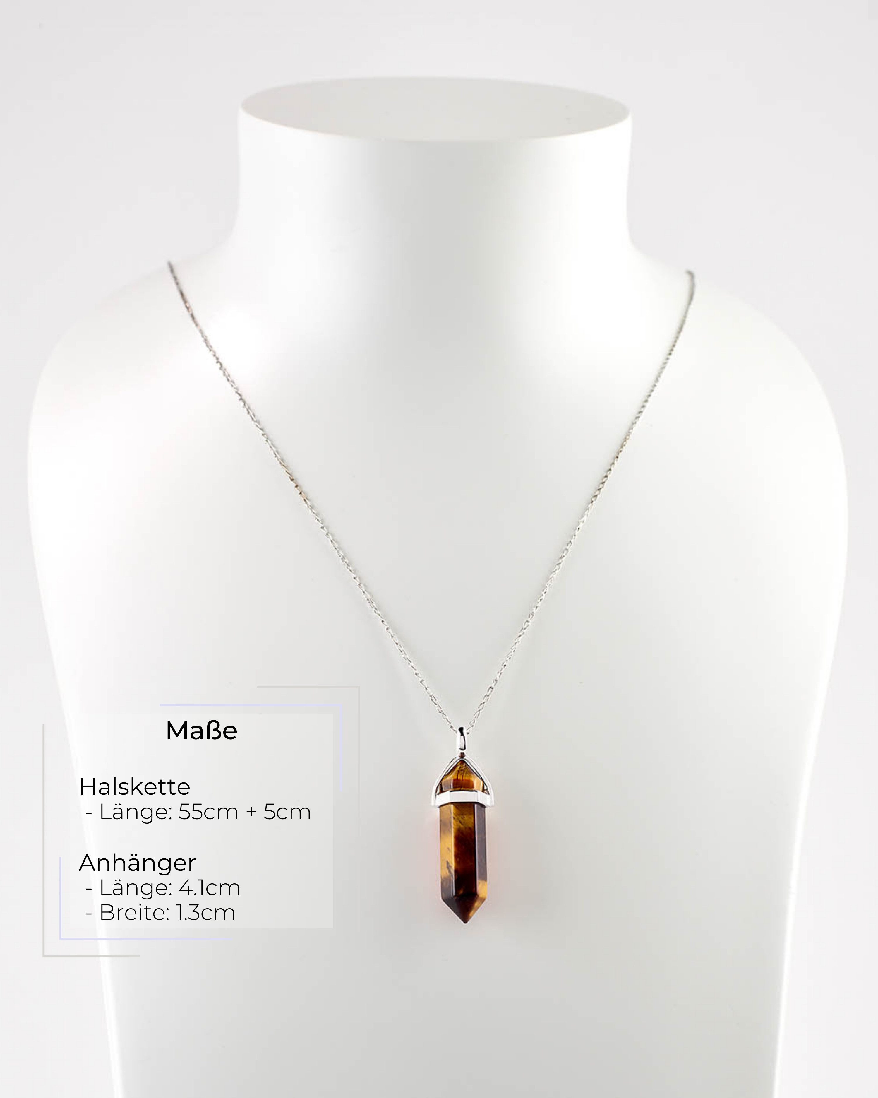 LAVISA Kette mit Anhänger LAVISA Obelisk Edelstein Halskette silber, echte günstig online kaufen