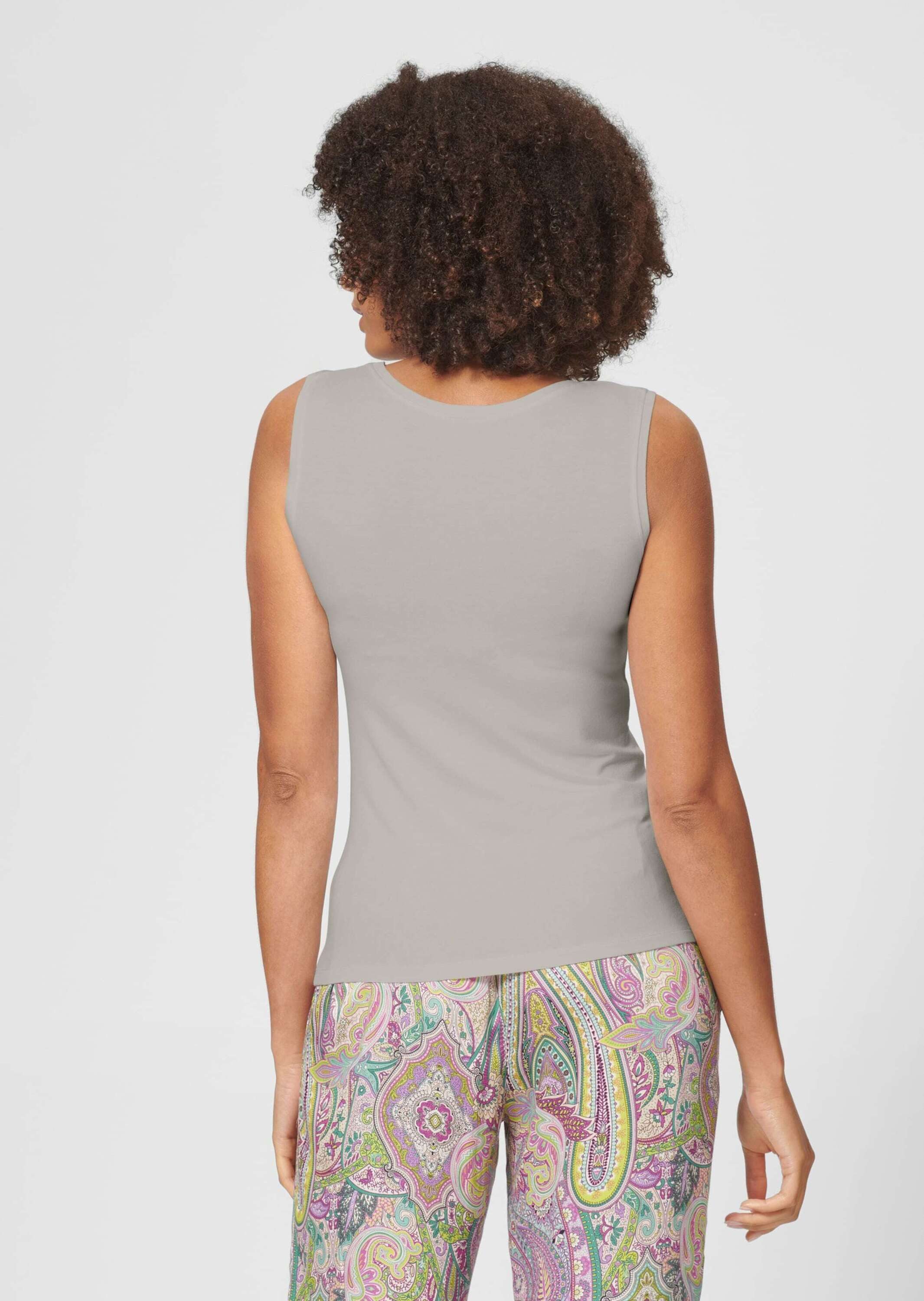 MADELEINE Shirttop Tanktop mit breiten Trägern Tanktop ohne Ärmel und mit breiten Trägern