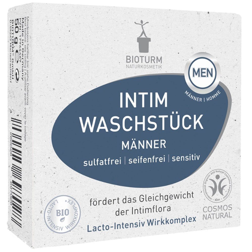 Bioturm Intimpflege Intim Waschstück Männer, 50 g