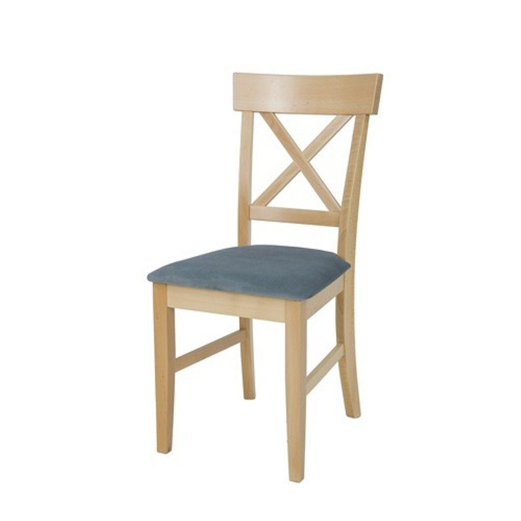 JVmoebel Stuhl, Stühle Stuhl Lehnstuhl Textil Neu Massiv Holz Sessel Polster Lehn