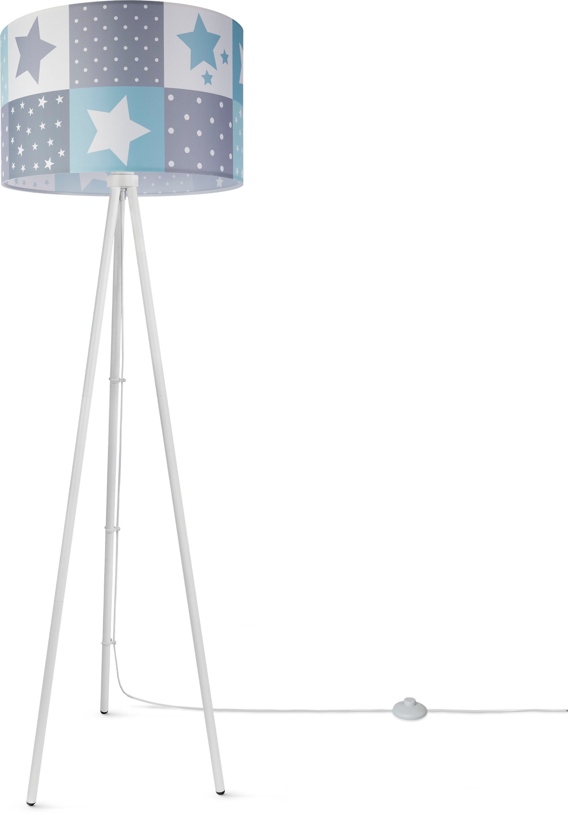 Kinderlampe Motiv, Sternen Stehleuchte Paco Lampe ohne Kinderzimmer Trina LED Leuchtmittel, Cosmo, E27 Home Stehlampe