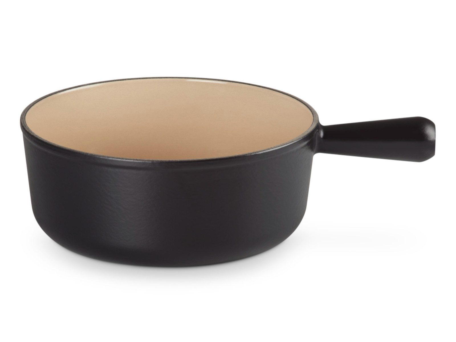 LE CREUSET Fondue Caquelon Tradition schwarz matt 24cm
