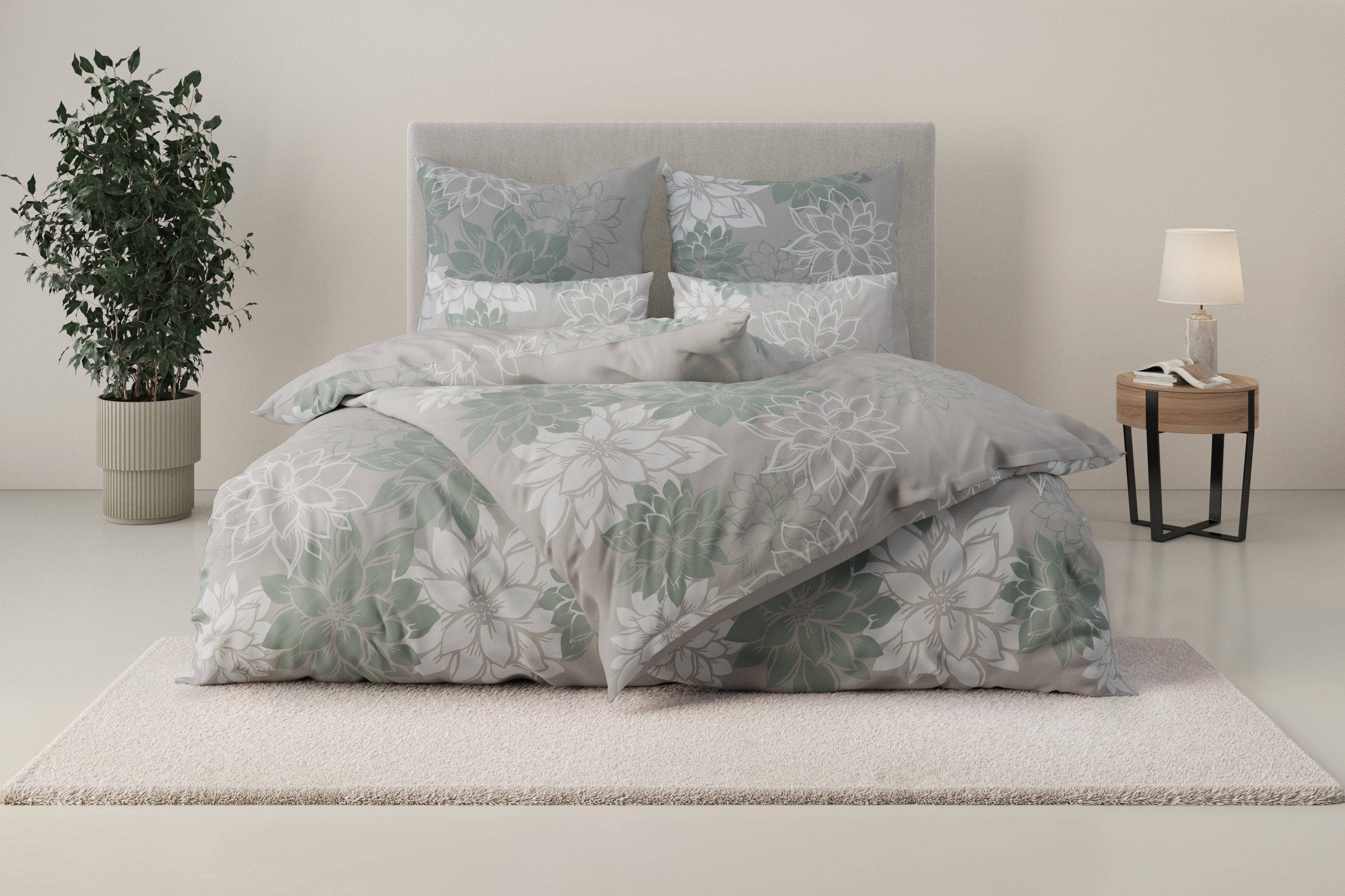 OTTO home Bettwäsche Susan in Gr. 135x200 oder 155x220 cm, Polycotton recyc günstig online kaufen