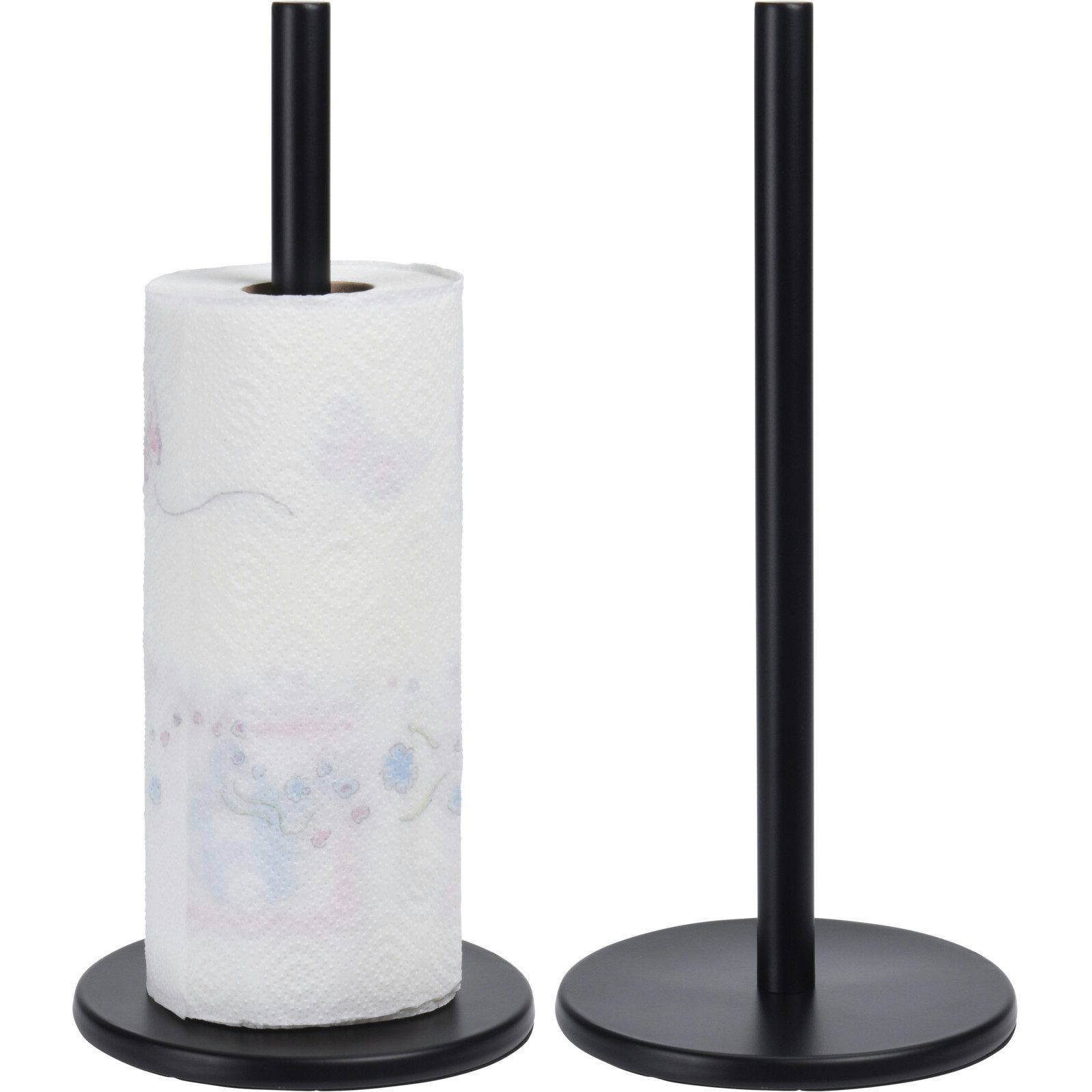 Koopman Küchenrollenhalter Küchenpapier Metallständer 32 cm Schwarz, (1-St) günstig online kaufen