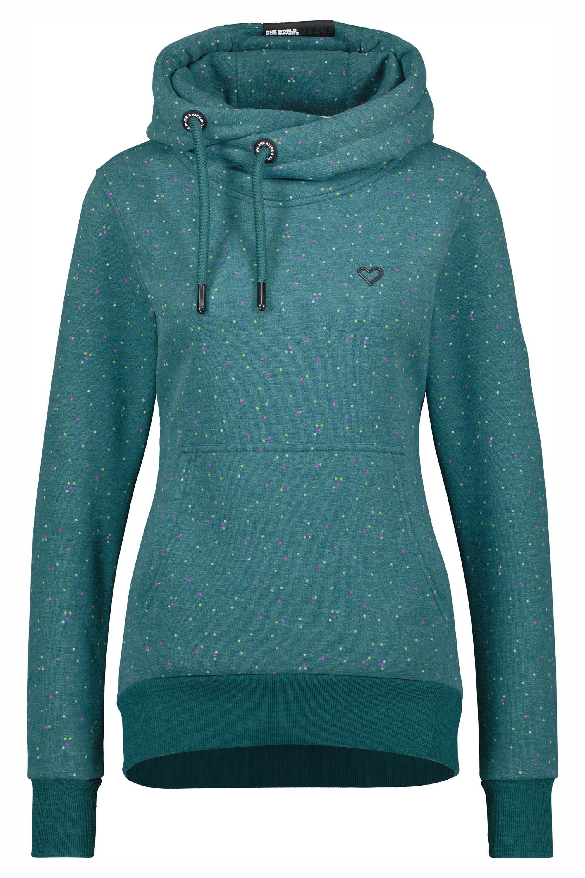 Kapuzensweatshirt Sweat forest Alife SarahAK B Kickin melange Kapuzensweatshirt, Damen Sweatshirt &