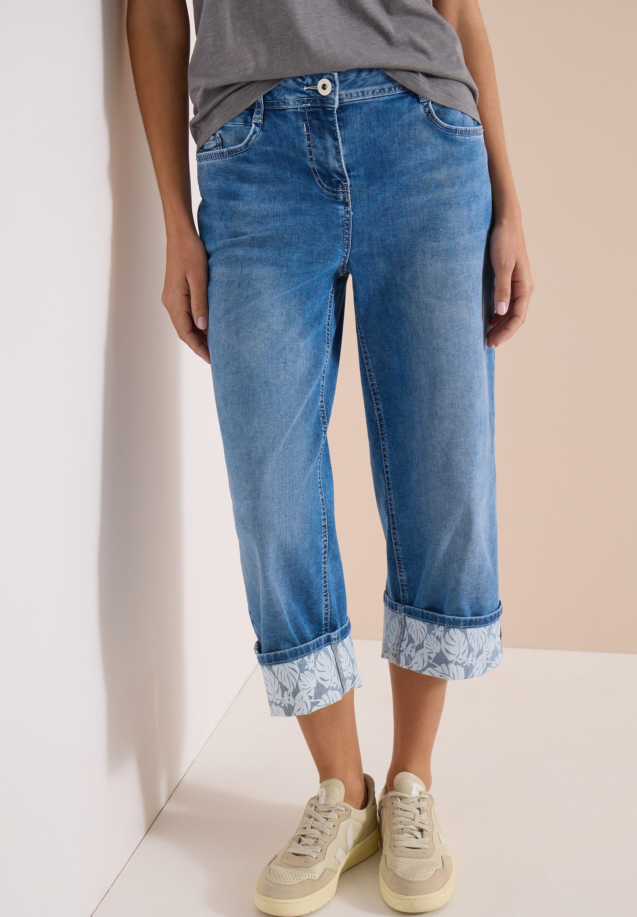 CECIL 7/8-Jeans mit Turn-Up-Detail