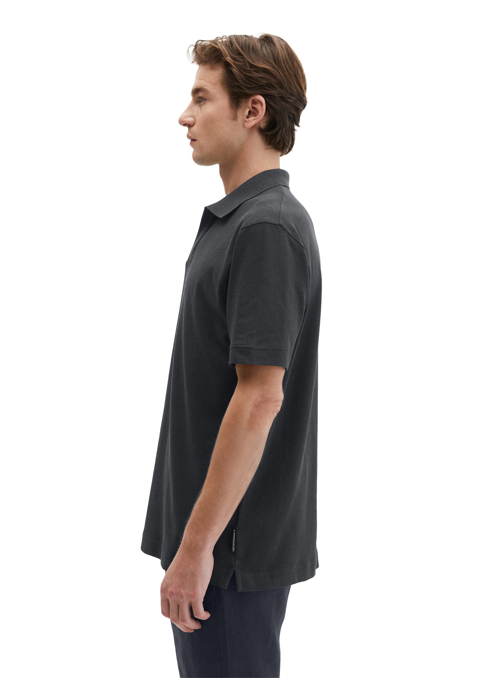Marc O'Polo Poloshirt aus Baumwoll-Leinen-Mix – Bild 2 von 5