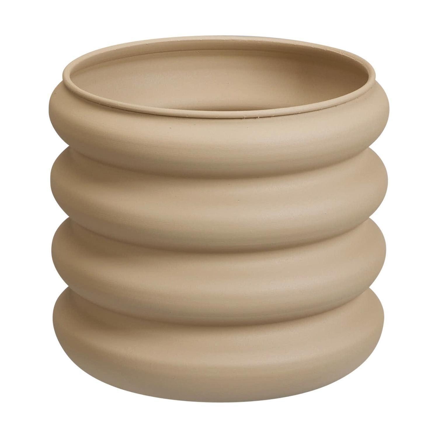 Koopman Übertopf POTEA, Sandfarben, Ø 25 x H 22,5 cm, (1 St), Eisen, matt