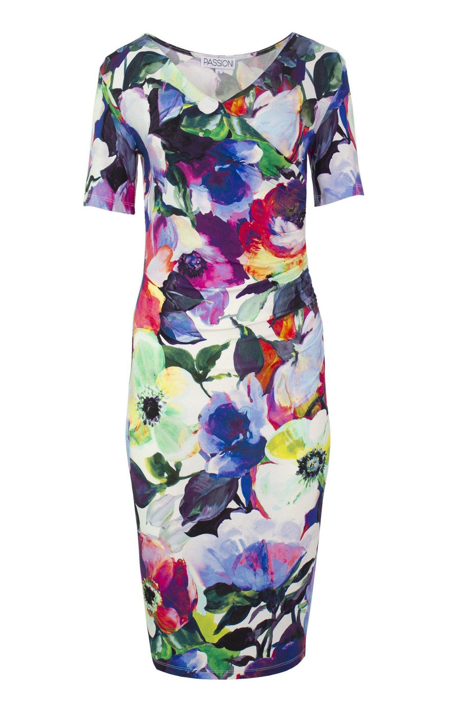 Passioni Druckkleid Kleid mit Blumendruck und günstig online kaufen
