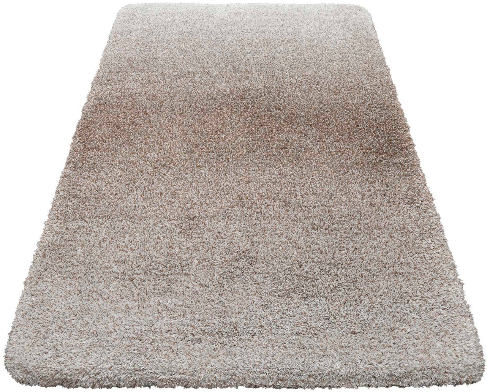 Wecon home Basics Badematte Luuk WB-2705, Höhe 25 mm, rutschhemmend beschichtet, fußbodenheizungsgeeignet, schnell trocknend, Polyester, trendiger Farbverlauf, waschbar, weicher Badezimmerteppich