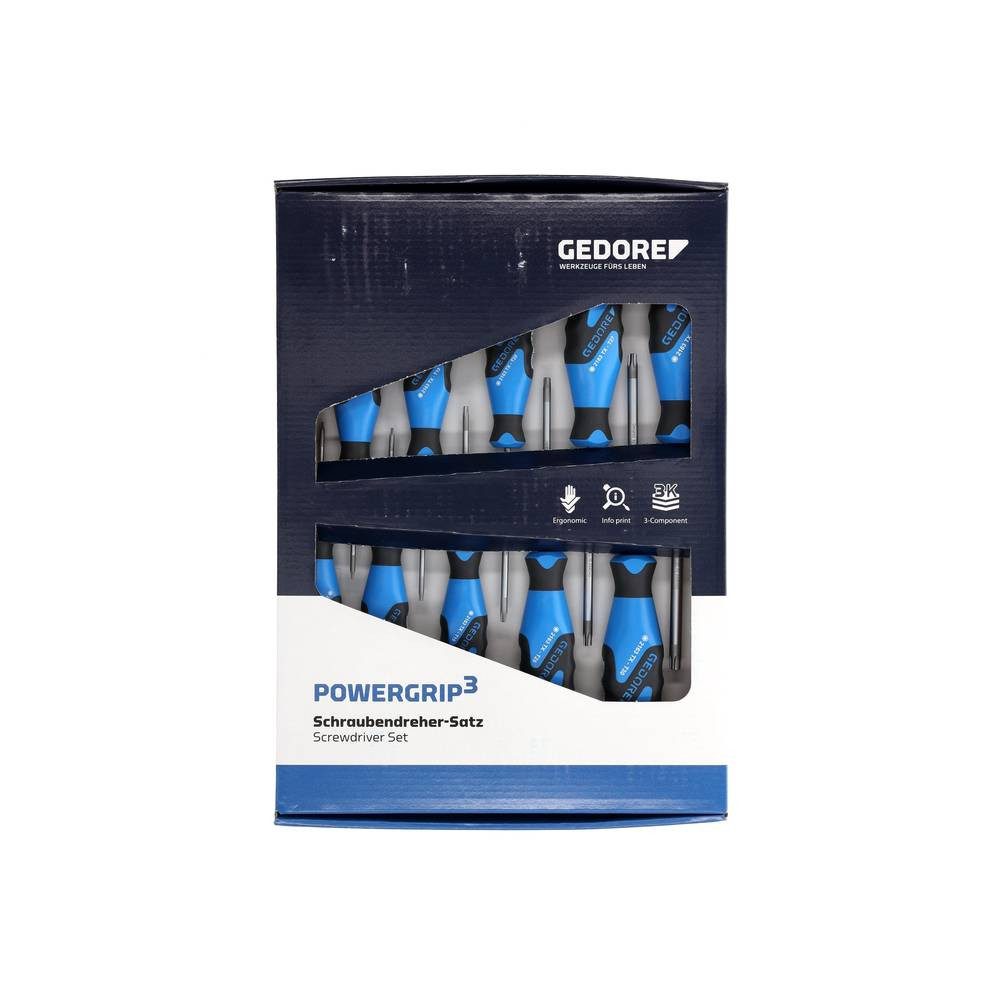 Gedore Schraubendreher 3K-Schraubendreher-Set 10tlg. Sechsrund 1482335