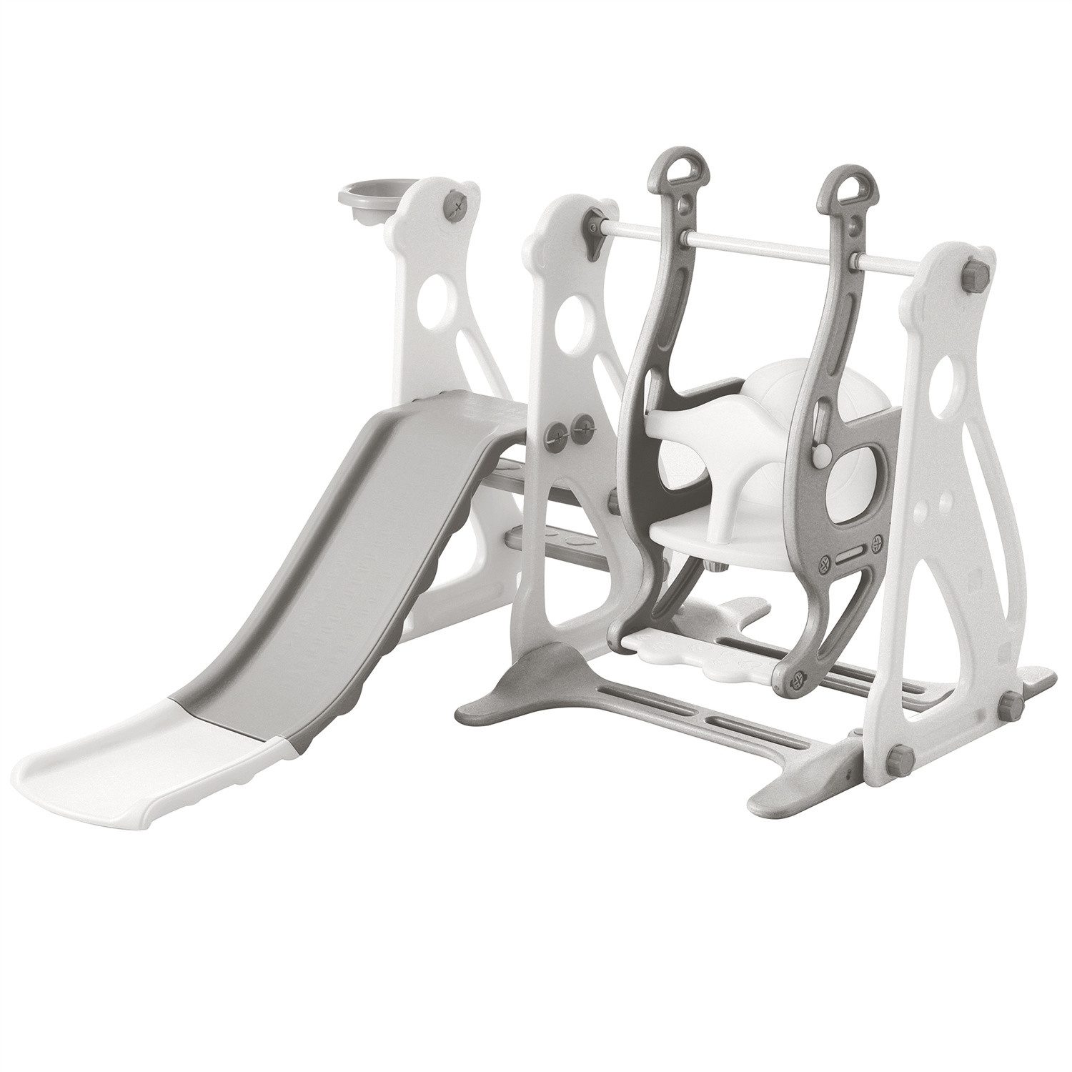 Indoor-Rutsche Kinderrutsche mit Schaukel,4 in 1 Kinderrutsche,Schaukel