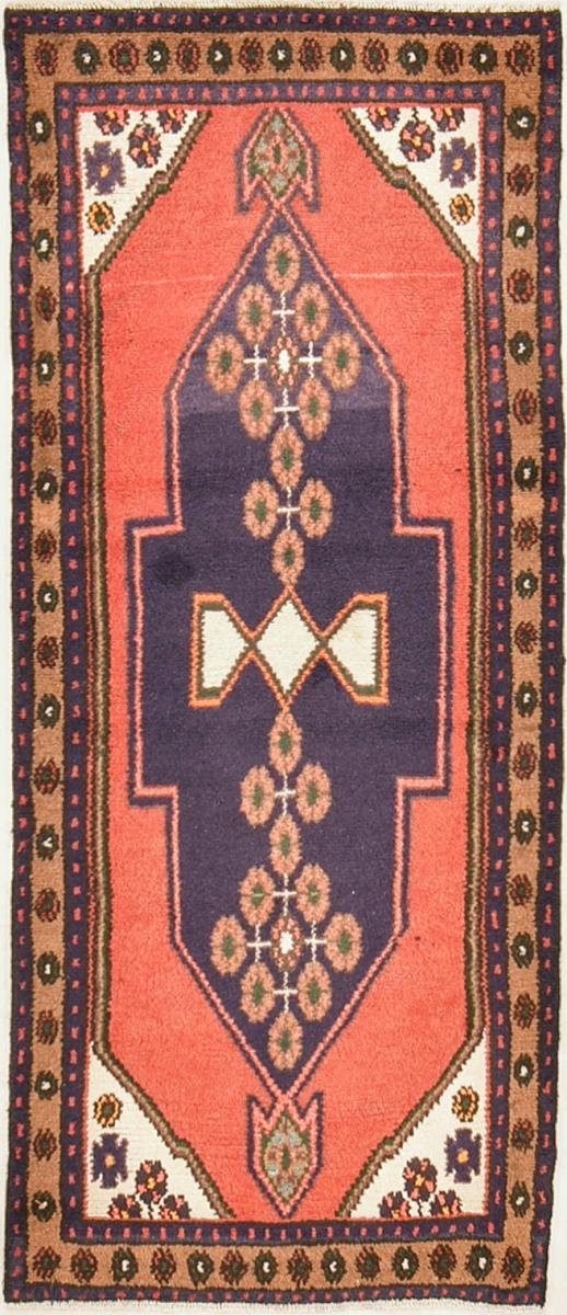 Orientteppich Hamadan 78x194 Handgeknüpfter Orientteppich / Perserteppich Läufer, Nain Trading, rechteckig, Höhe: 8 mm