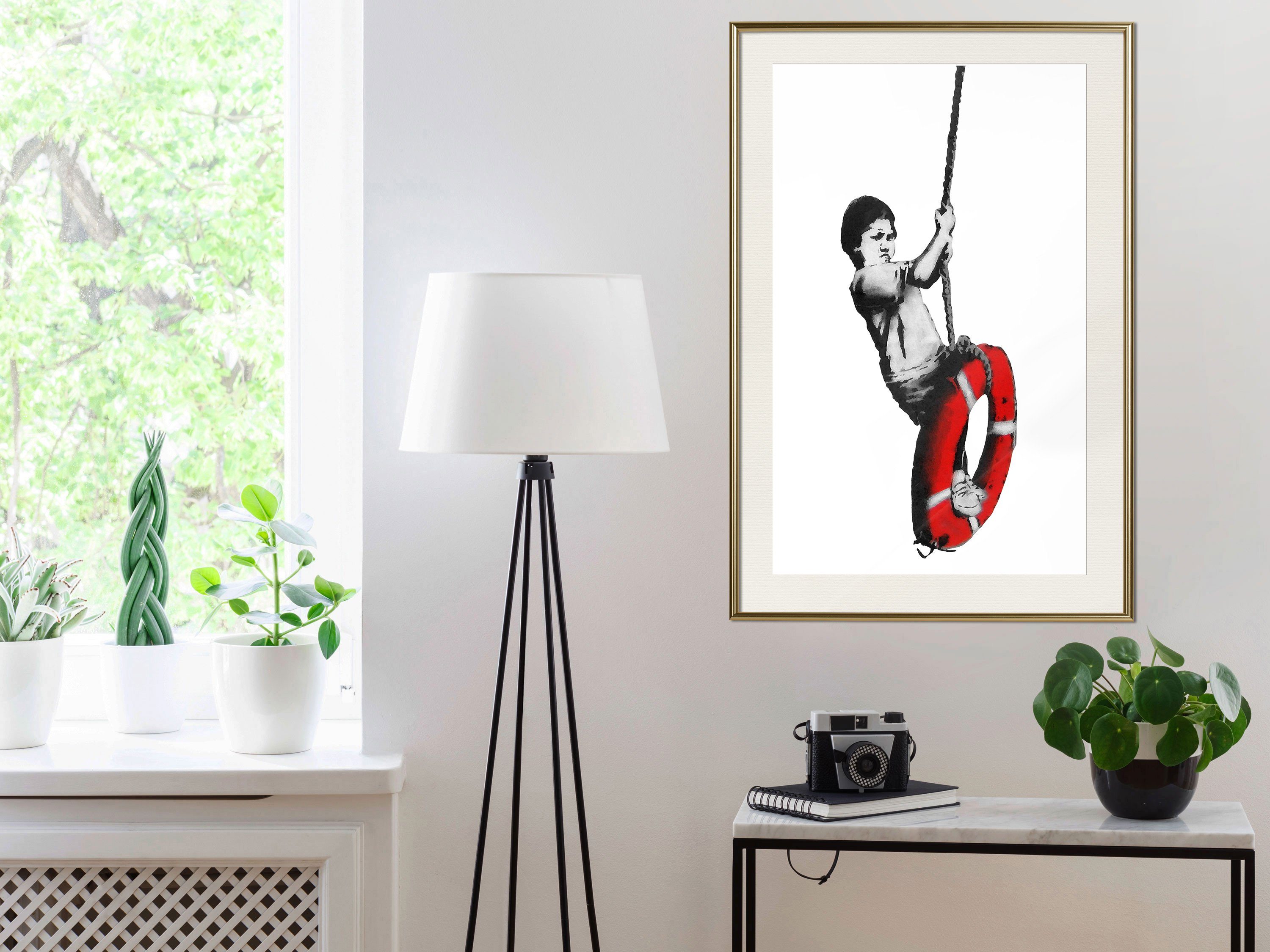 Artgeist Poster Banksy: Boy on Rope
