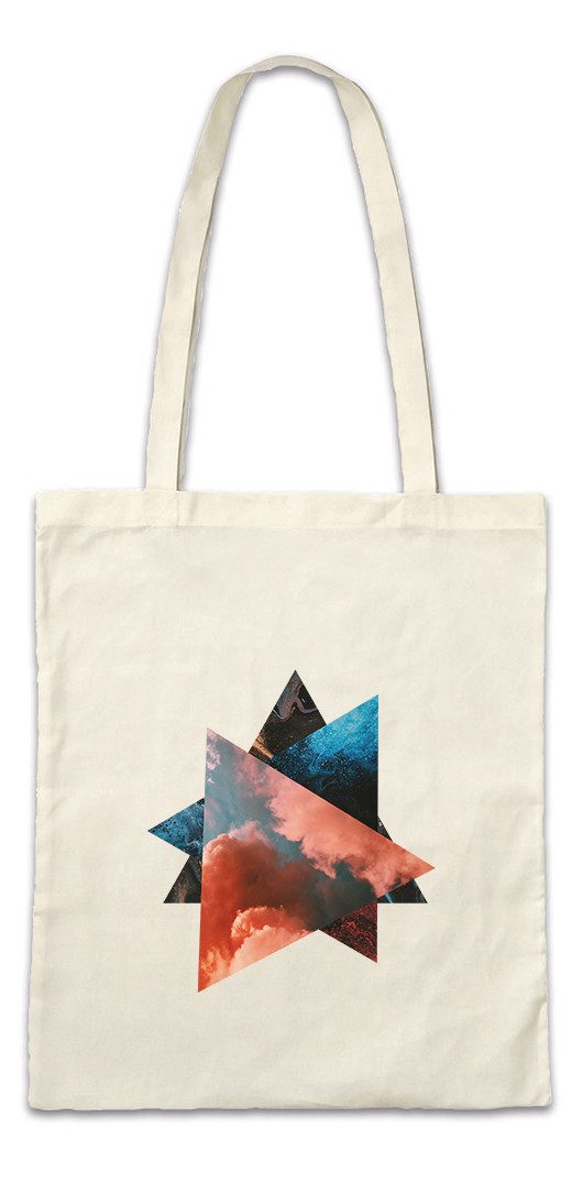 Urban Backwoods Beuteltasche Abstract Triangles Stofftasche Modern Art Moderne Abstrakte Kunst (1-tlg), Design Geometrie Dreieck Random