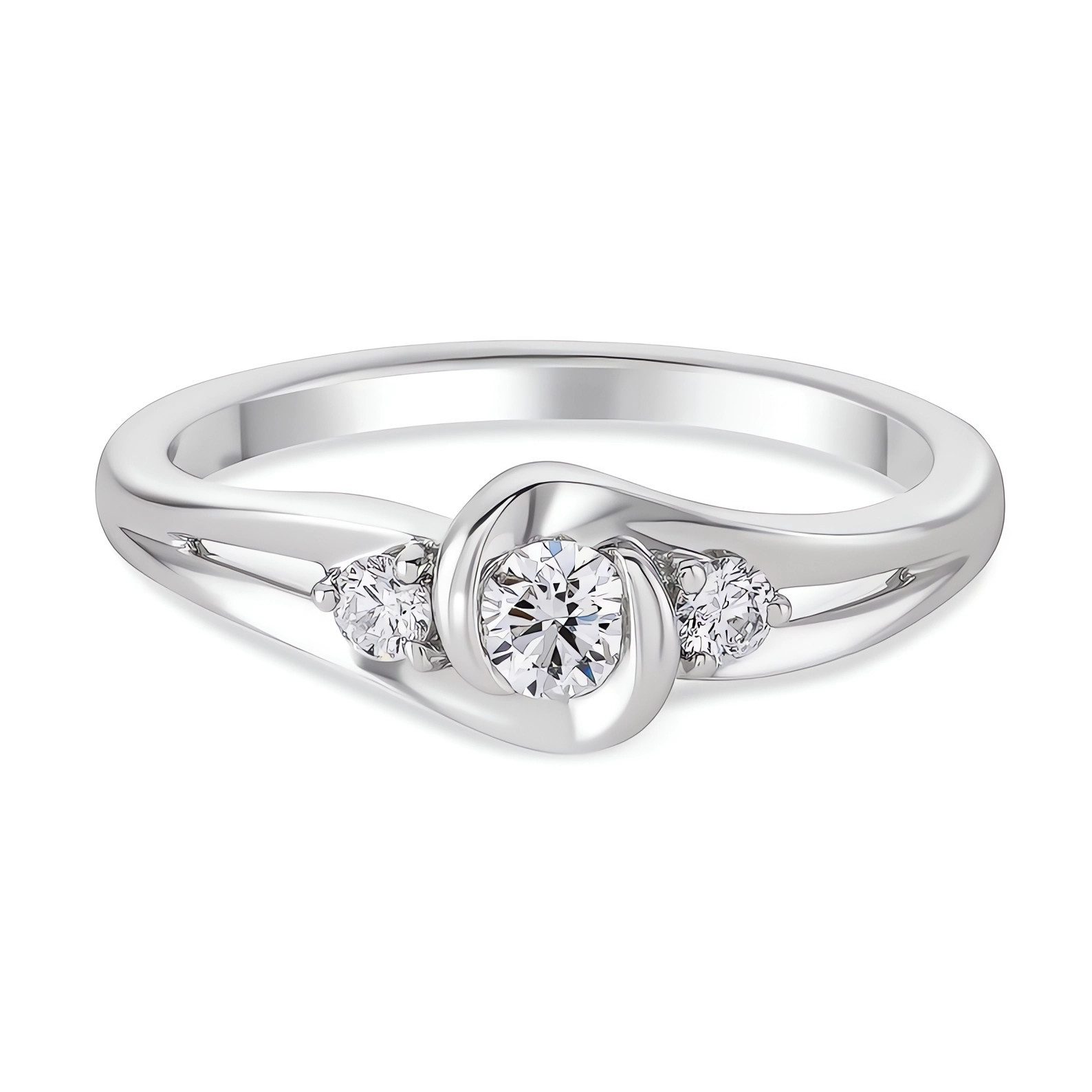 Jumpeak Diamantring Ring Gold Damen 585 Echtgold,Diamant Ring Damen,Lab Grown Diamant Ring, 0.2ct,DE,VVS,VS,IGI,Damen Hochzeit Verlobungsring,Geschenk Schwester