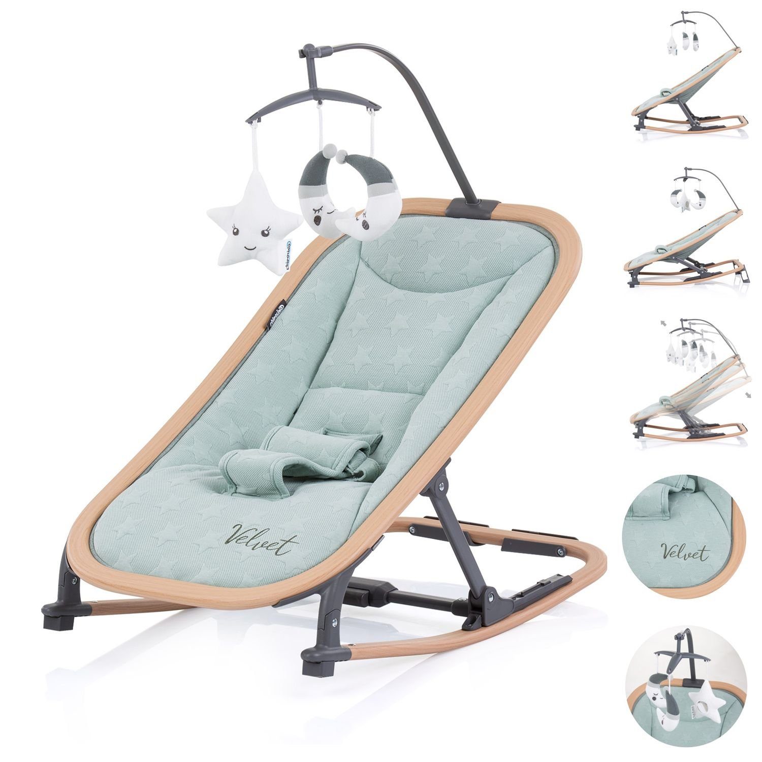Babywippe Babywippe Velvet faltbar