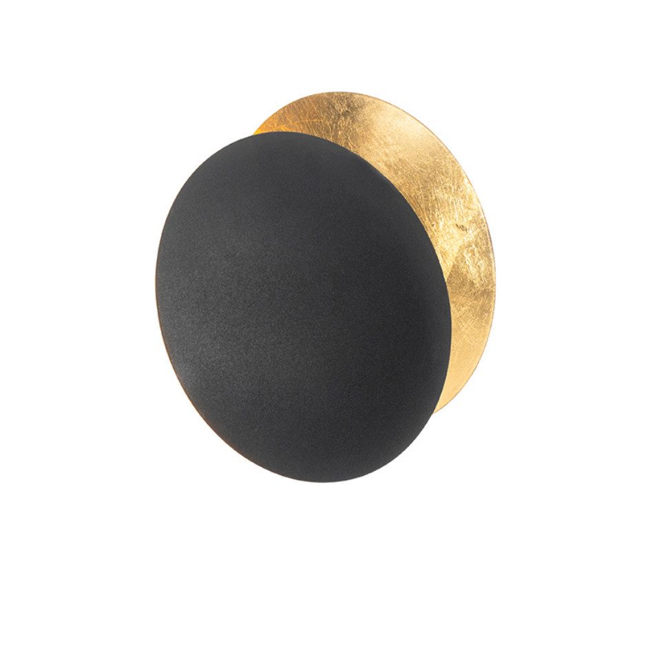 Qazqa Wandleuchte Sunrise, ohne Leuchtmittel, G9, Schwarz, Modern, Stahl, 1-flammig