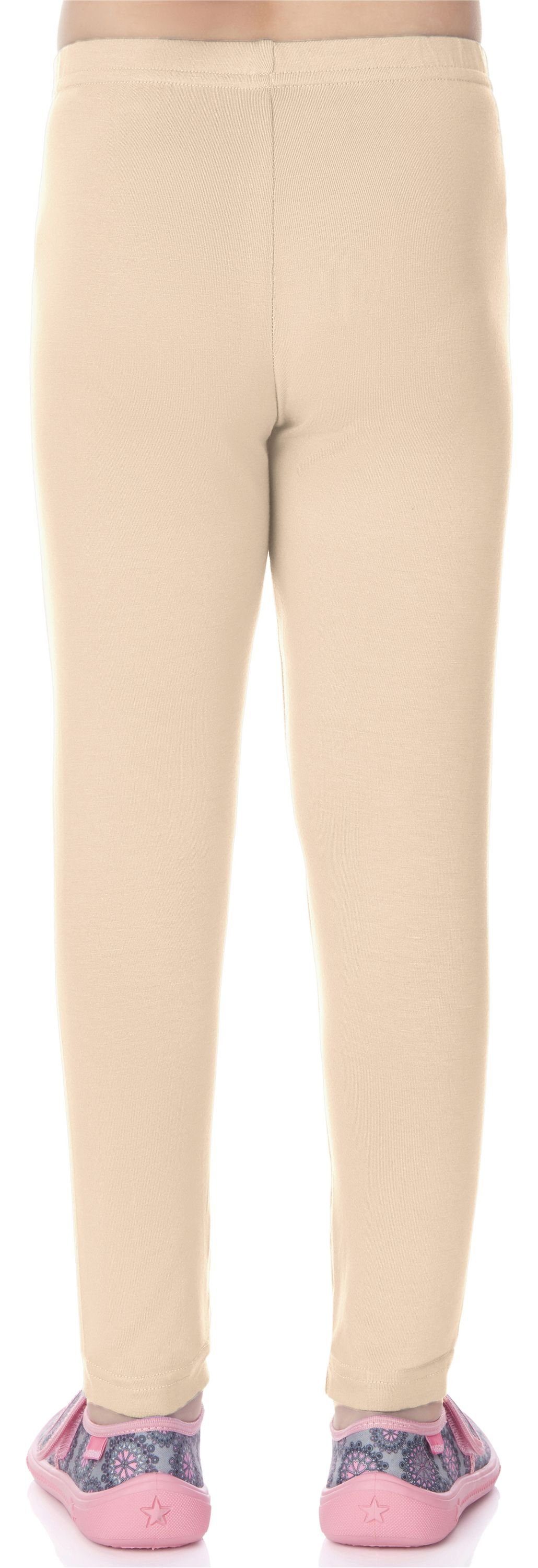 (1-tlg) Bund Merry elastischer Viskose MS10-130 Leggings Style Mädchen Lange Beige-1 Leggings aus