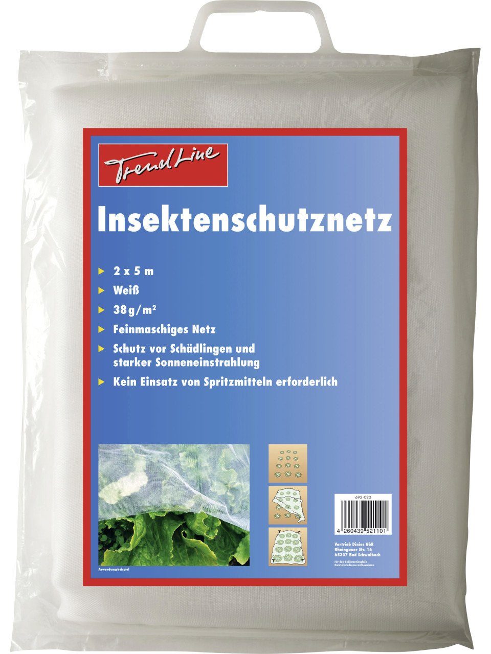 Trend Line Schädlingsschutznetz TrendLine Insektenschutznetz 2 x 5 m