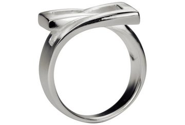 SILBERMOOS Silberring Ring "Ineinander umschlungen", 925 Sterling Silber
