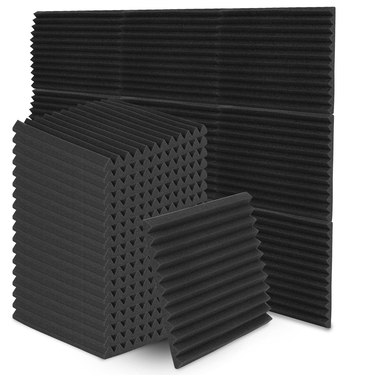Clanmacy Akustikplatte 24 Stück Akustikplatte Dreiecksnut Akustikschaumstof günstig online kaufen