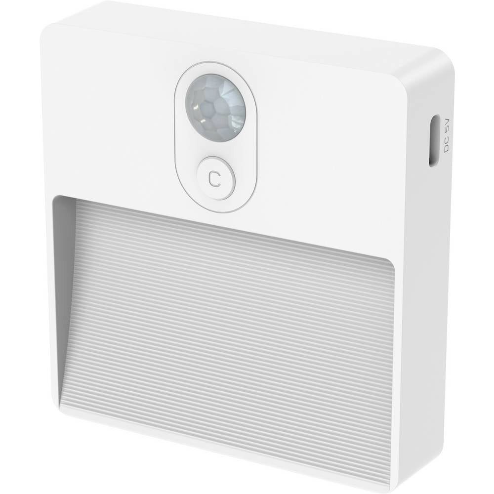 ANSMANN AG Nachtlicht Sensor-Nachtlicht NL5R wiederaufladbar Nachtlicht mit Bewegungsmelder, Mit Magnethalterung, Mit Dämmerungsfunktion