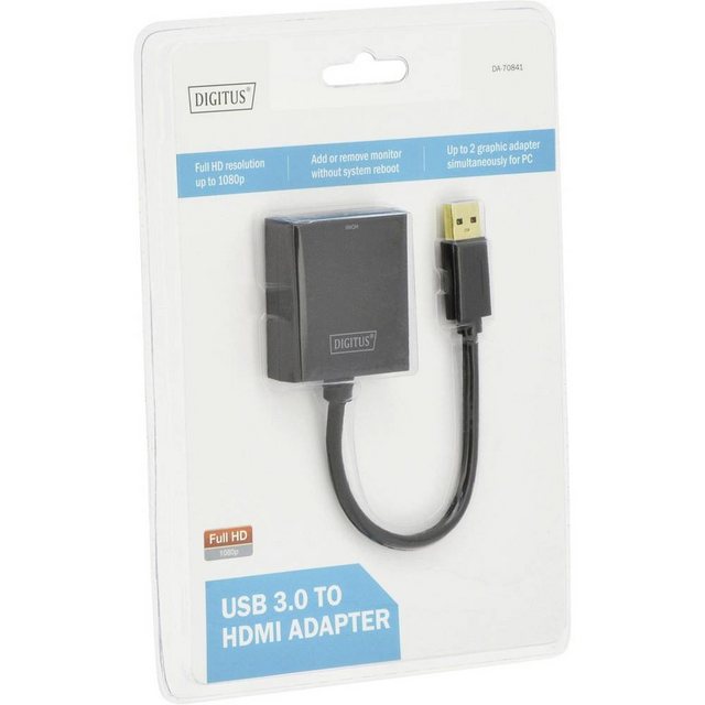 Digitus USB 3 HDMI Video Adapter, Full HD Auflösung Notebook (Geschirmt, HDMI fähig, High Speed HDMI, Standard HDMI)  - Onlineshop OTTO