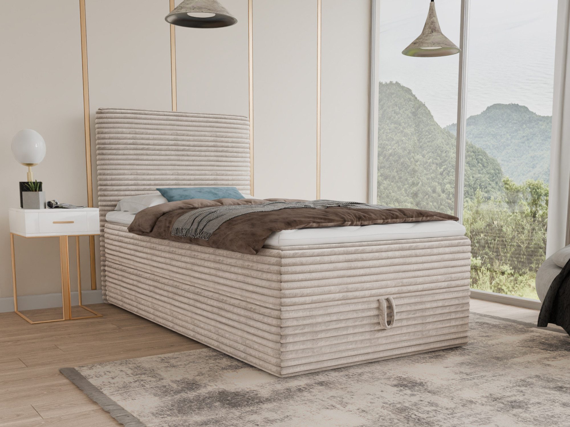 Sofnet Boxbett Mollo Mini (großer Bettkasten, Bonell-Matratze und Topper), günstig online kaufen