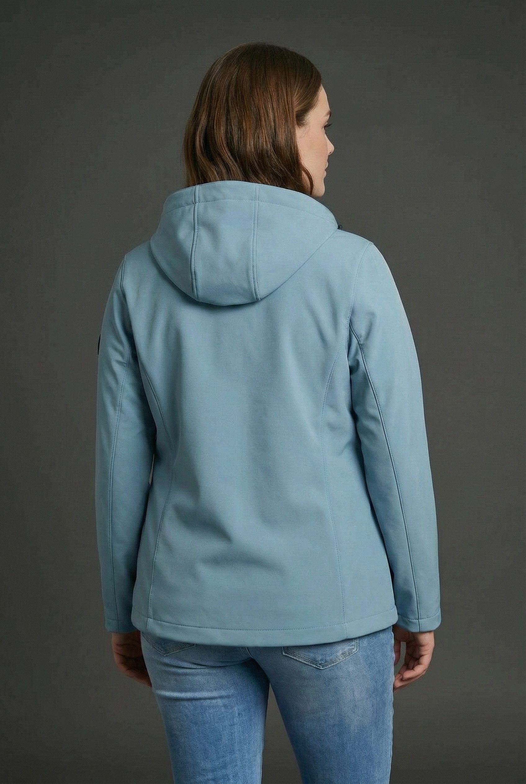 Polarino Softshelljacke für den Übergang, aus Softshell, wasserabweisend, winddicht