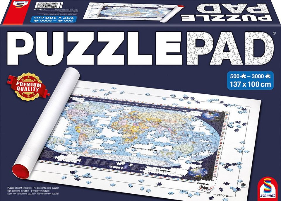 Schmidt Spiele Puzzleunterlage PuzzlePad®, aus Filz, Puzzle verrutscht  nicht und ist platzsparend aufbewahrt