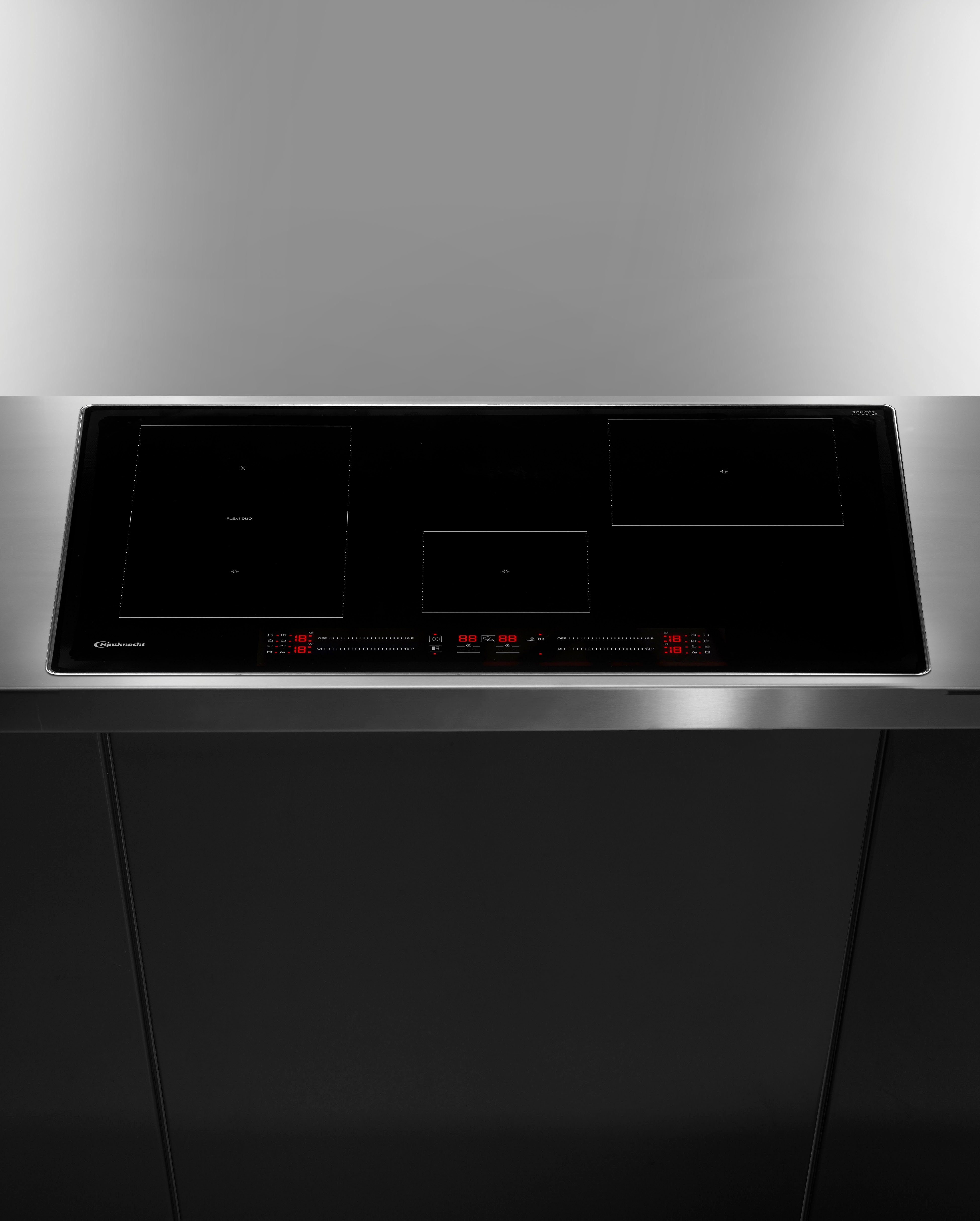 BAUKNECHT Flex-Induktions-Kochfeld BS 2677C AL, 77 cm Induktionskochfeld mit Flexibler Kochzone, Booster Funktion