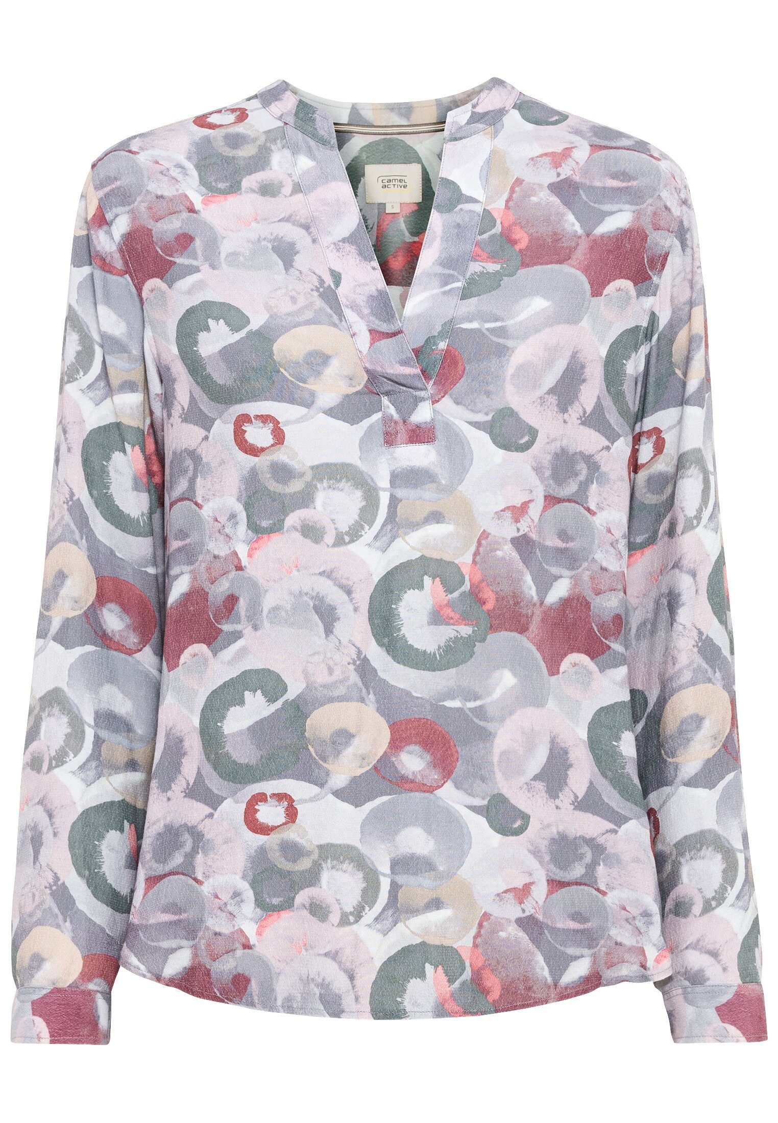 camel active Langarmbluse Schlupfbluse mit Stehkragen günstig online kaufen