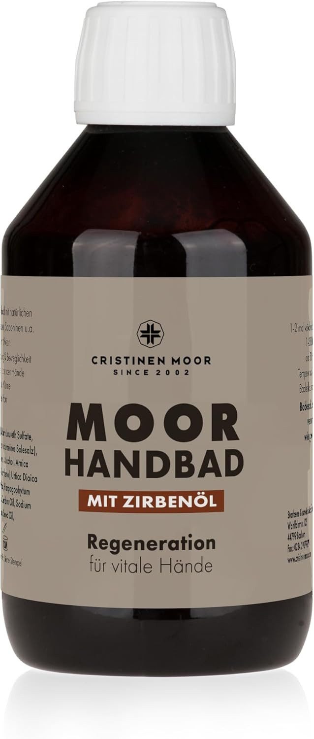 CristinenMoor Körperpflegemittel Moor Handbad mit Zirbenöl und Natursole 250 ml